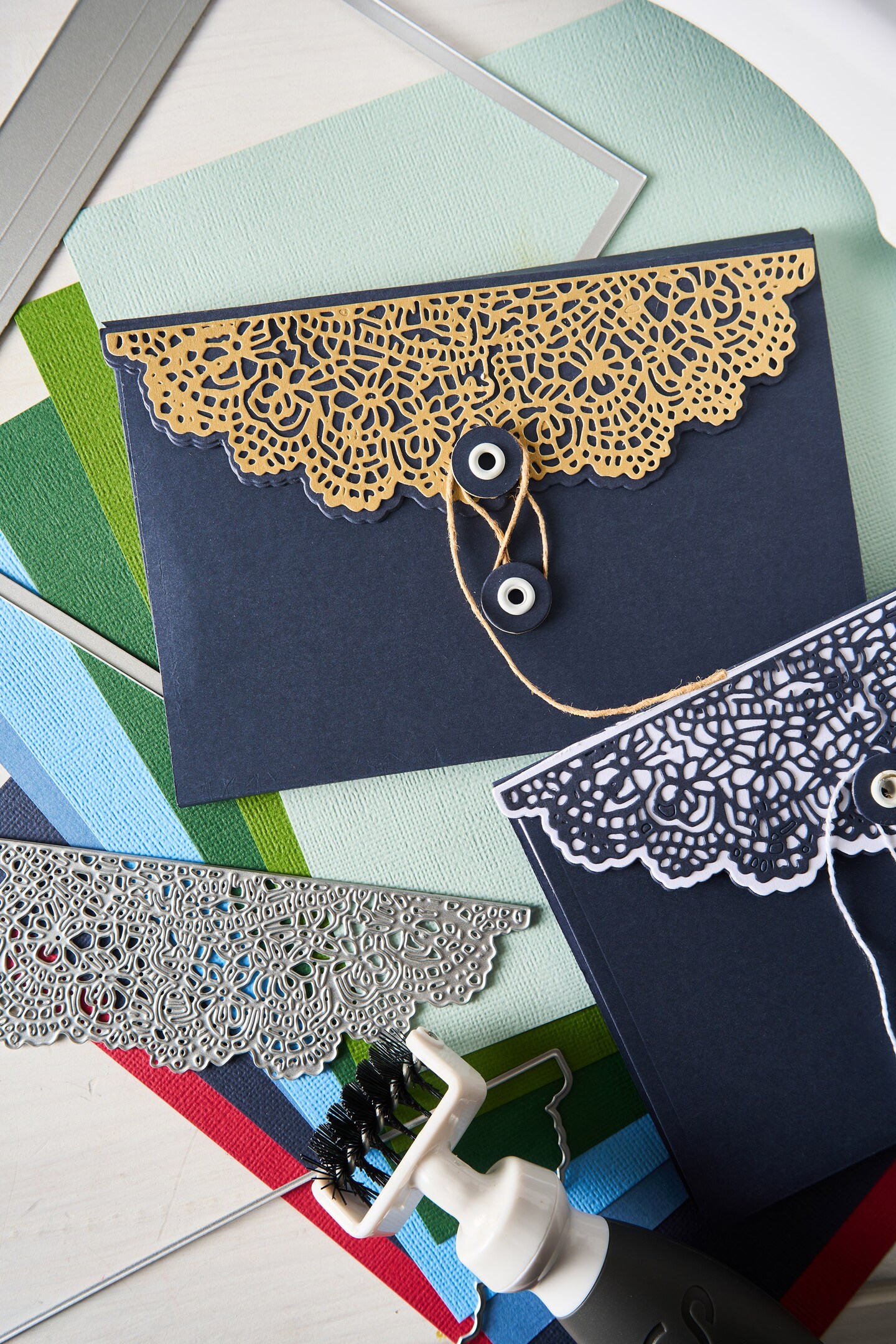 Sizzix Thinlits Dies Set By 49 And Market 10/Pkg-Laced Folio