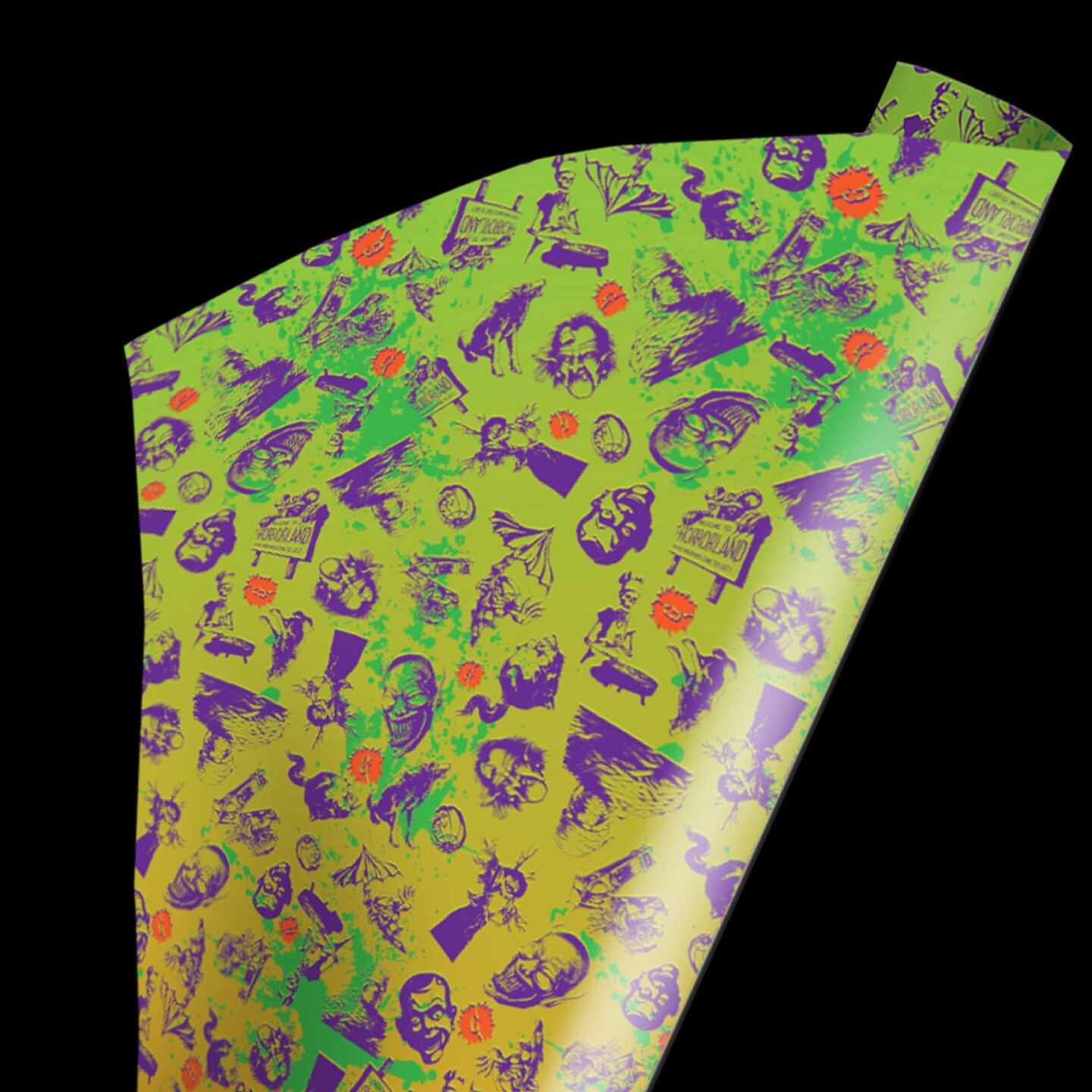 Wrapped in Terror Goosebumps Splatter Wrapping Paper 96" x 30"