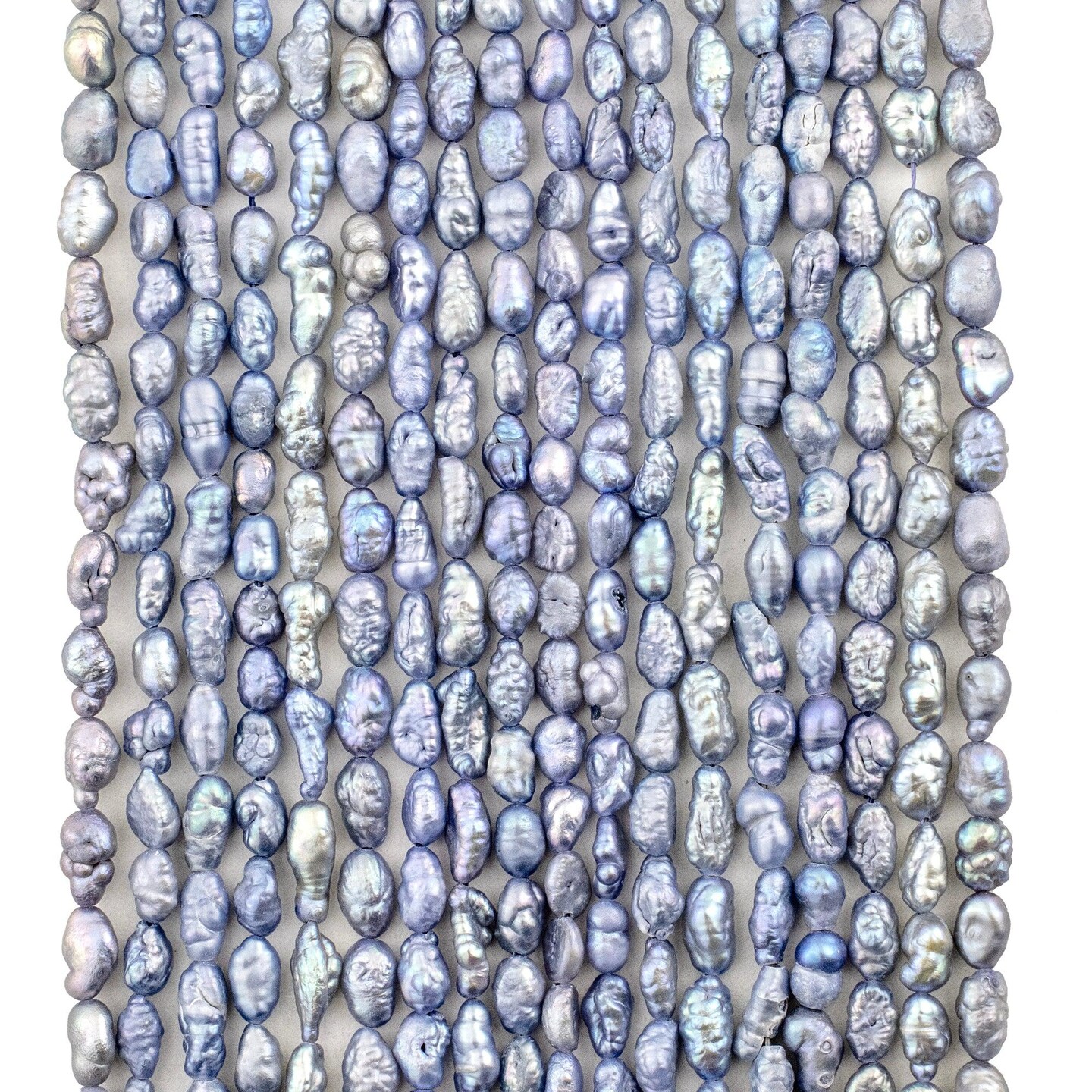 The Bead Chest Japanese Rice Pearl Beads: Vintage Iridescent Lavender 4mm Elegance | Full Strand