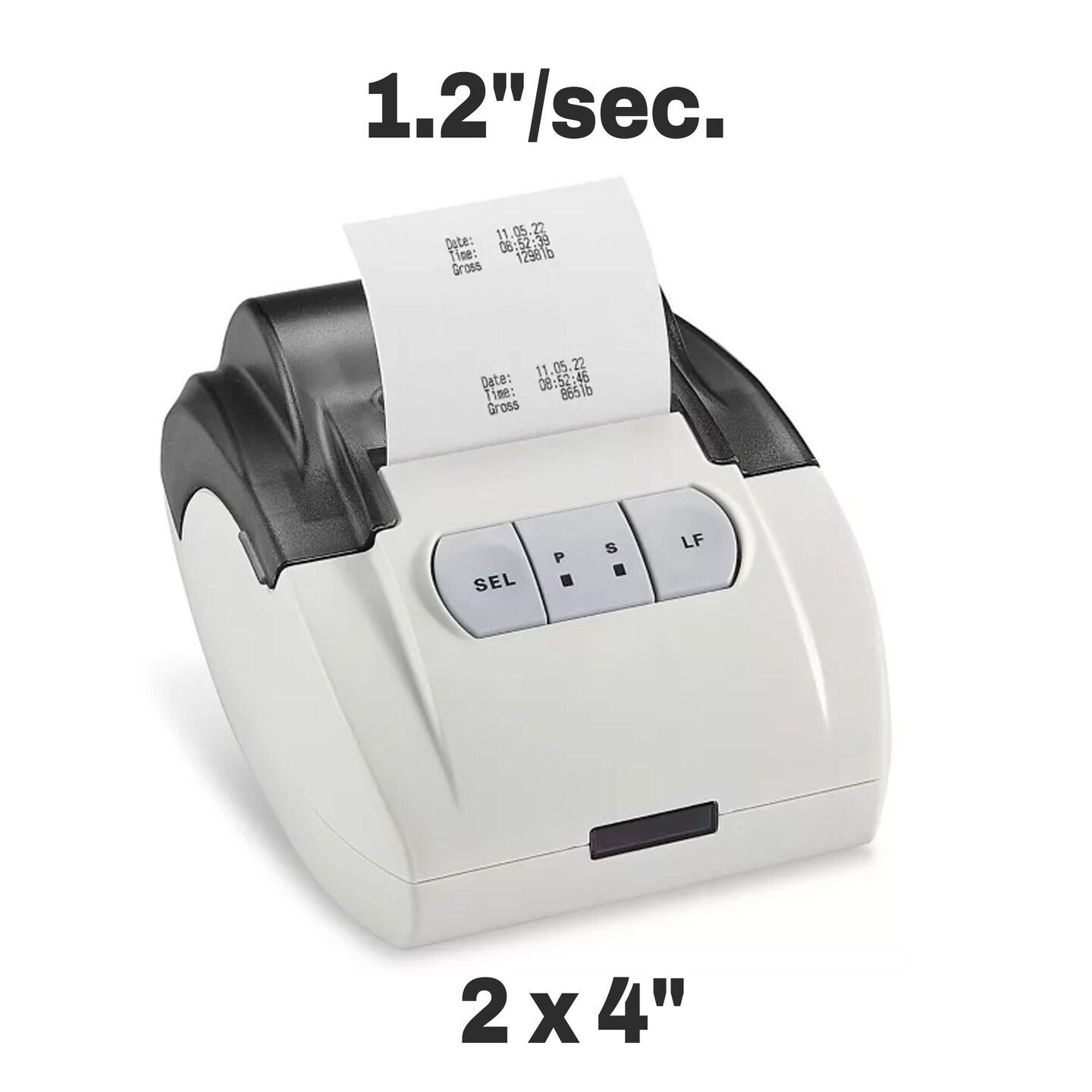 2" x 4" Low Profile Floor Scale Printer Fast RS 232 Compatible