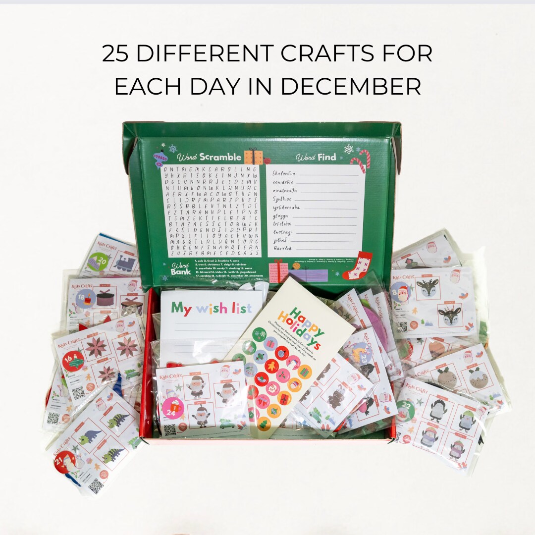 Countdown to Christmas Felt Craft Kit Advent Calendar - Kids Crafts