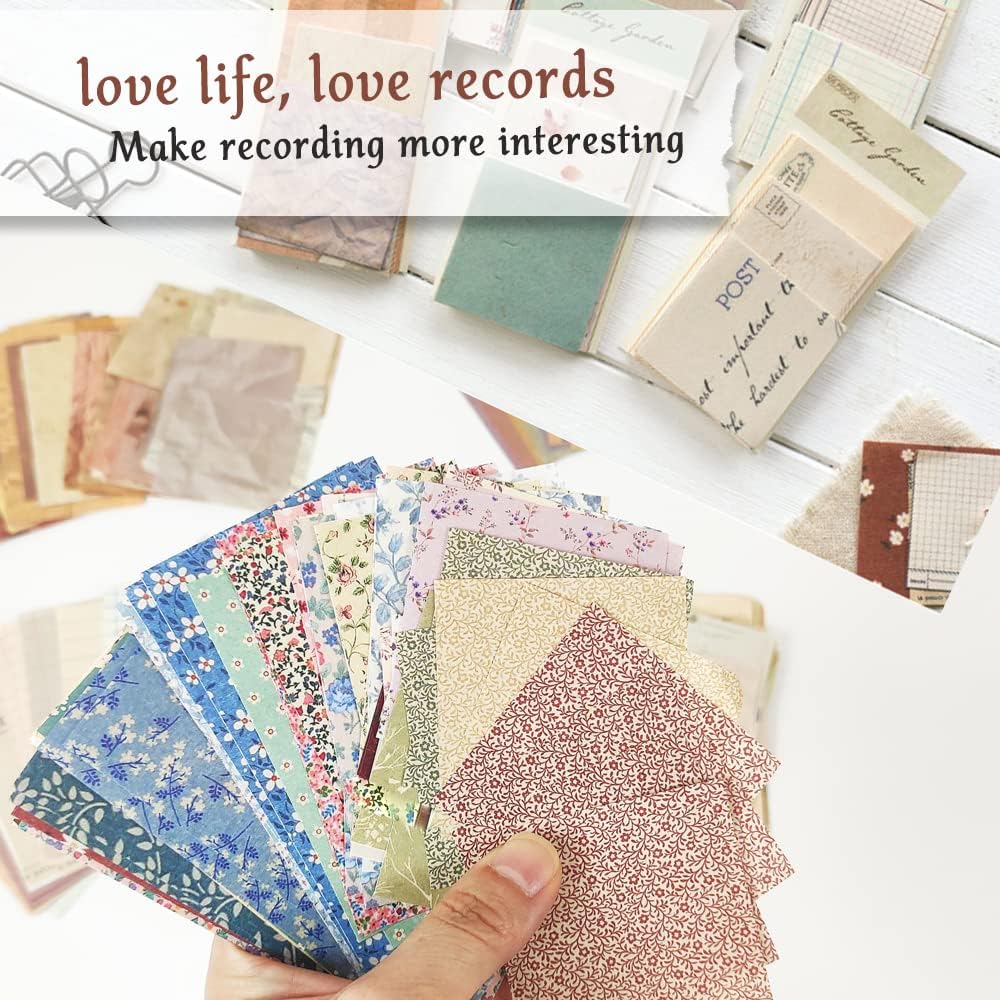 Vintage Scrapbooking Supplies Pack – 360 Sheets Aesthetic Decorative Paper for Scrapbooking, Journaling, Bullet Journals, Art Craft, and Diary Embellishments