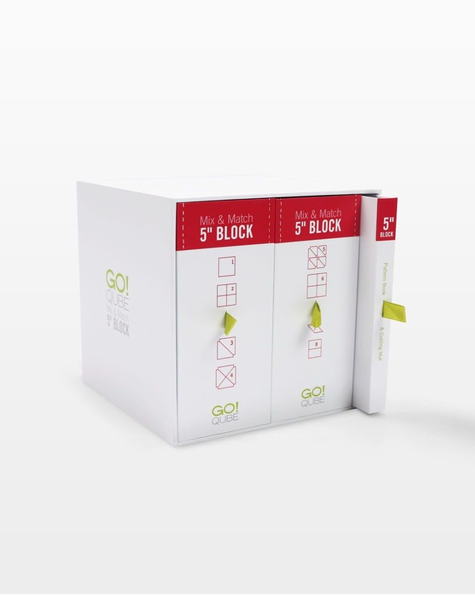 AccuQuilt GO! Qube Mix & Match 5" Block – Quilting Fabric Cutting System