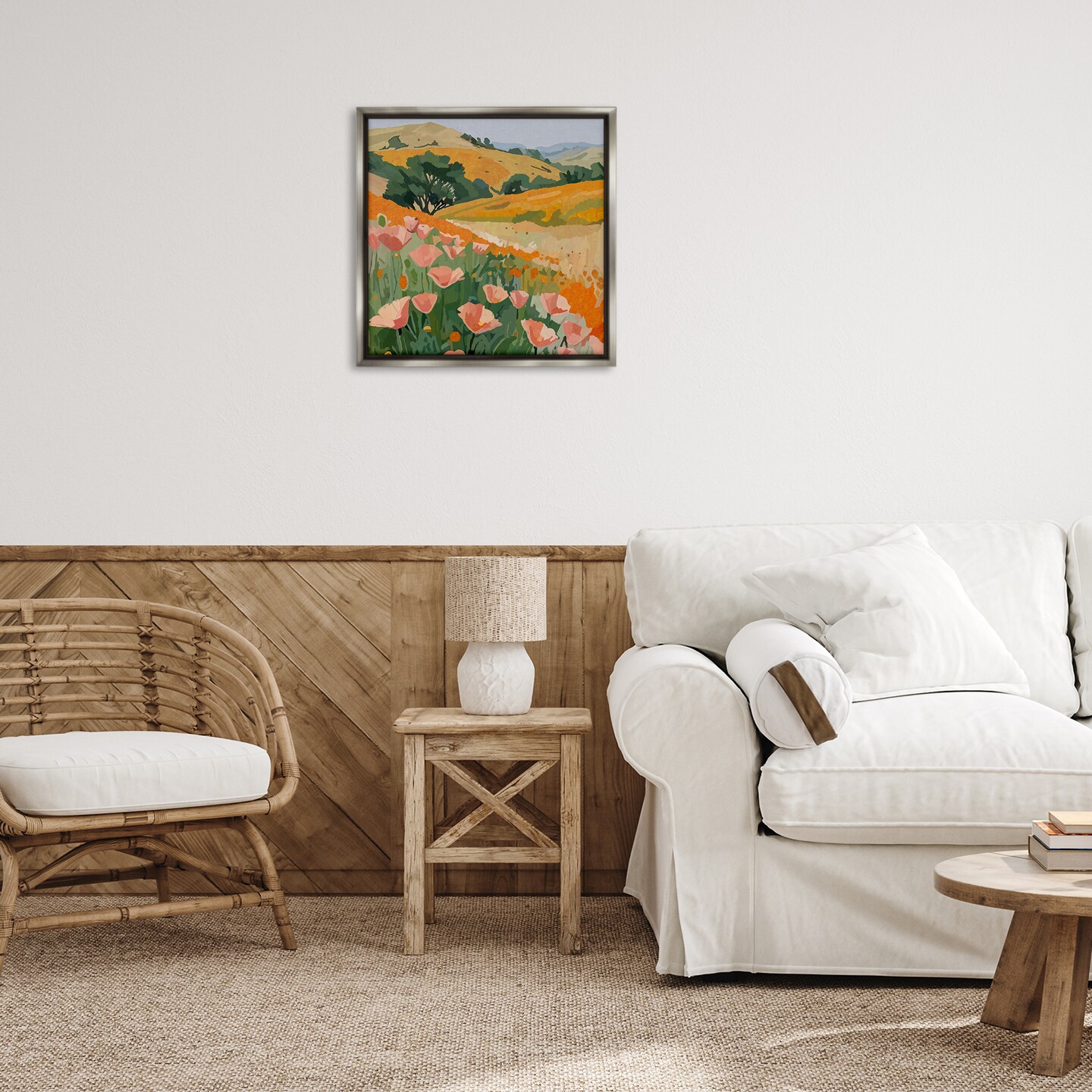 Stupell Industries California Poppies Meadow Floating Frame By Amelia Noyes