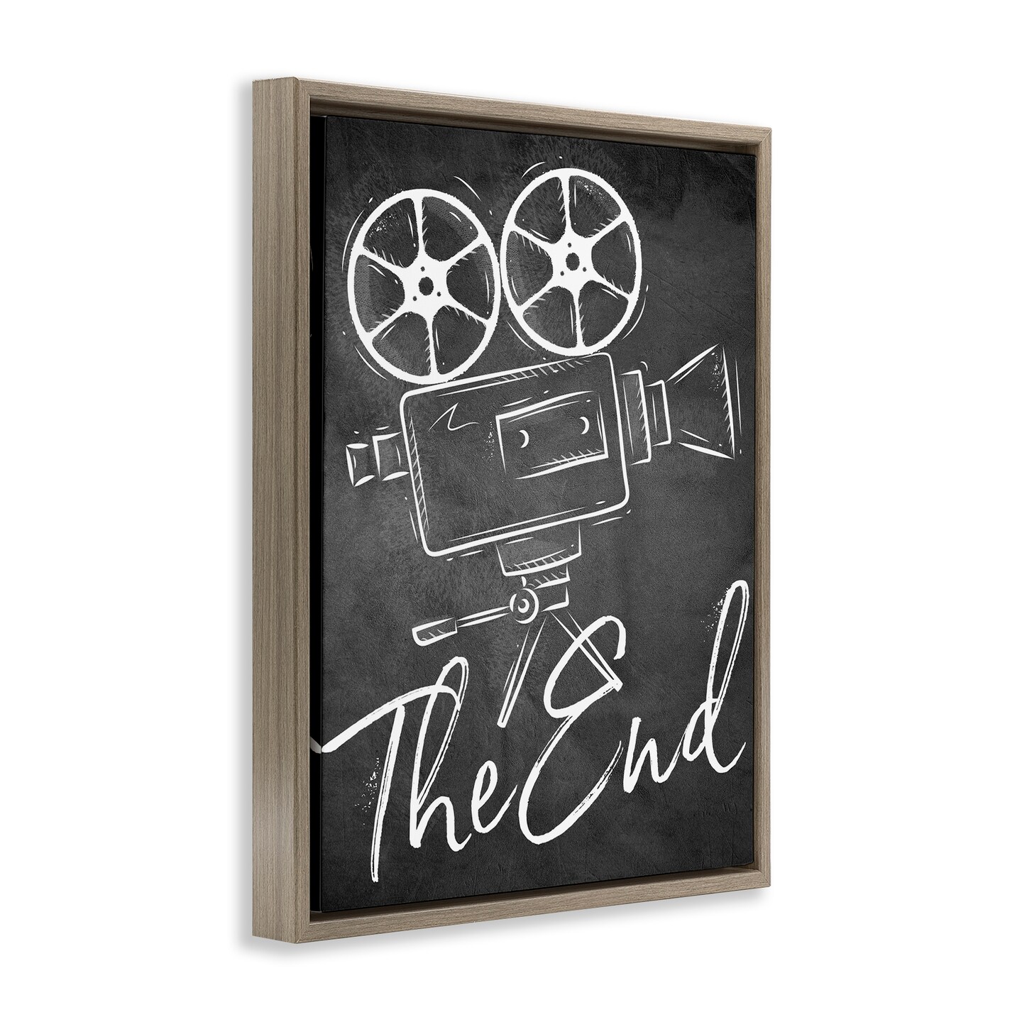 Stupell Industries Vintage Movie Camera Floating Frame By Kim Allen