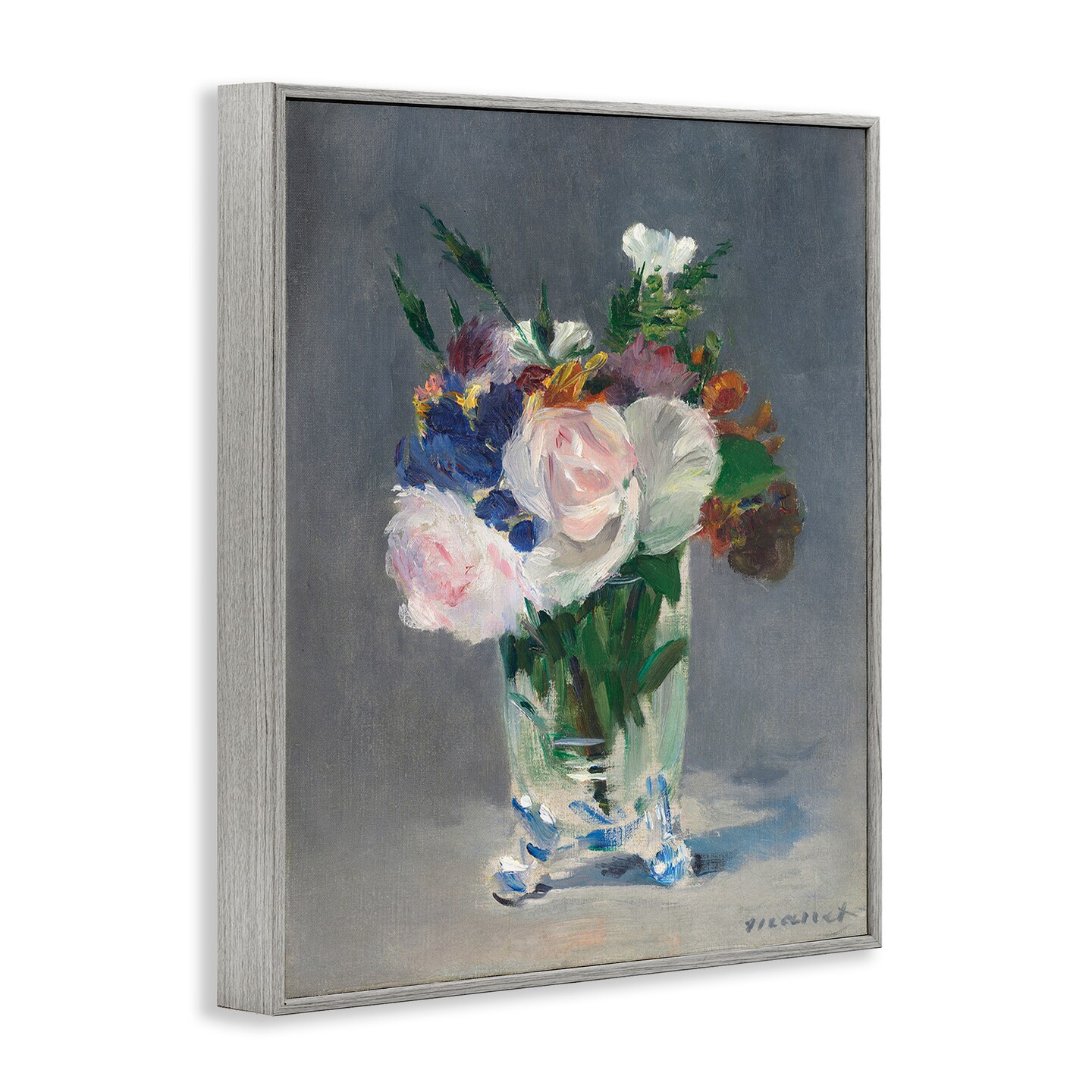 Stupell Industries Flowers in Glass Vase Still Life Framed Giclee By Lux + Me Designs