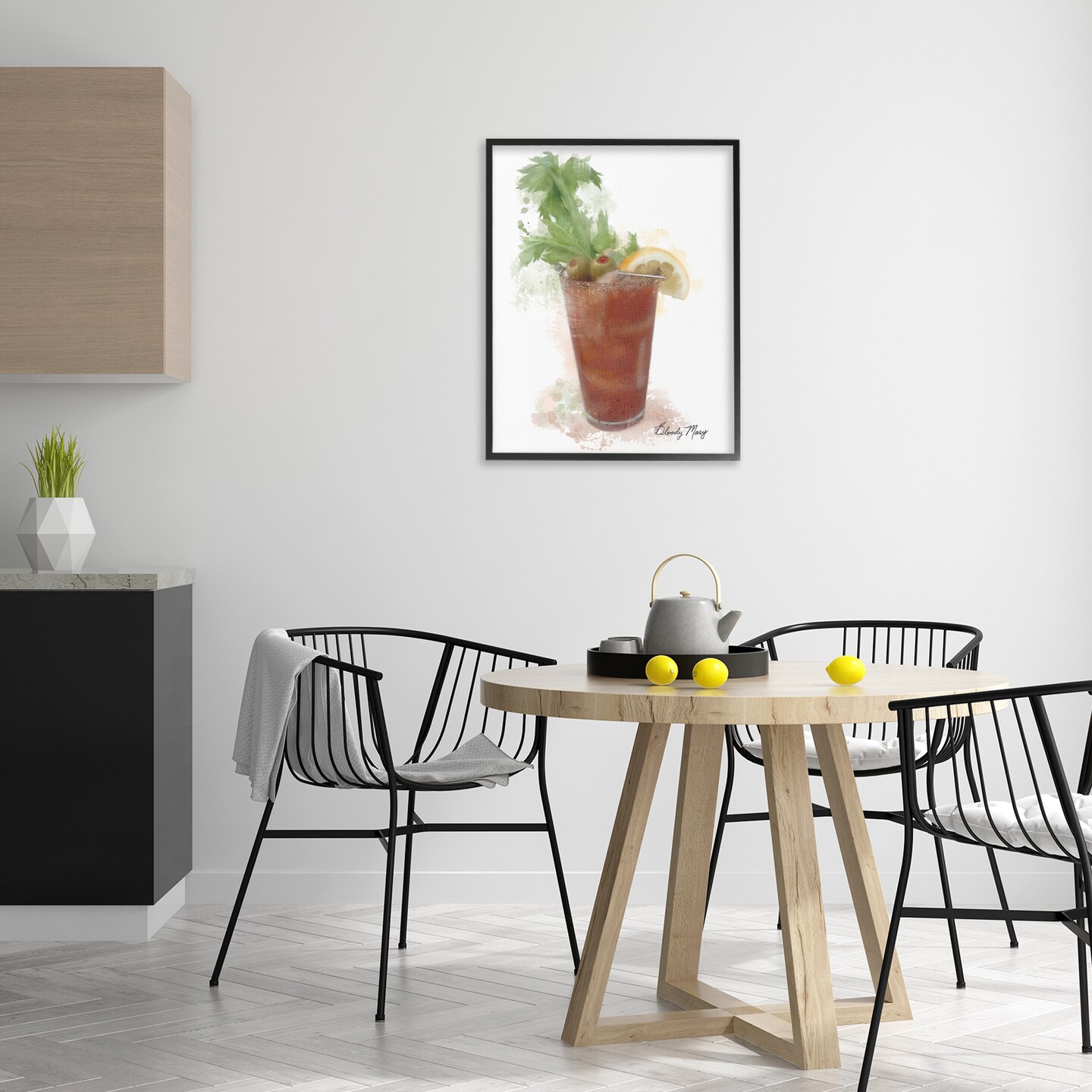 Stupell Industries Modern Bloody Mary Framed Giclee Design by Matthew Piotrowicz