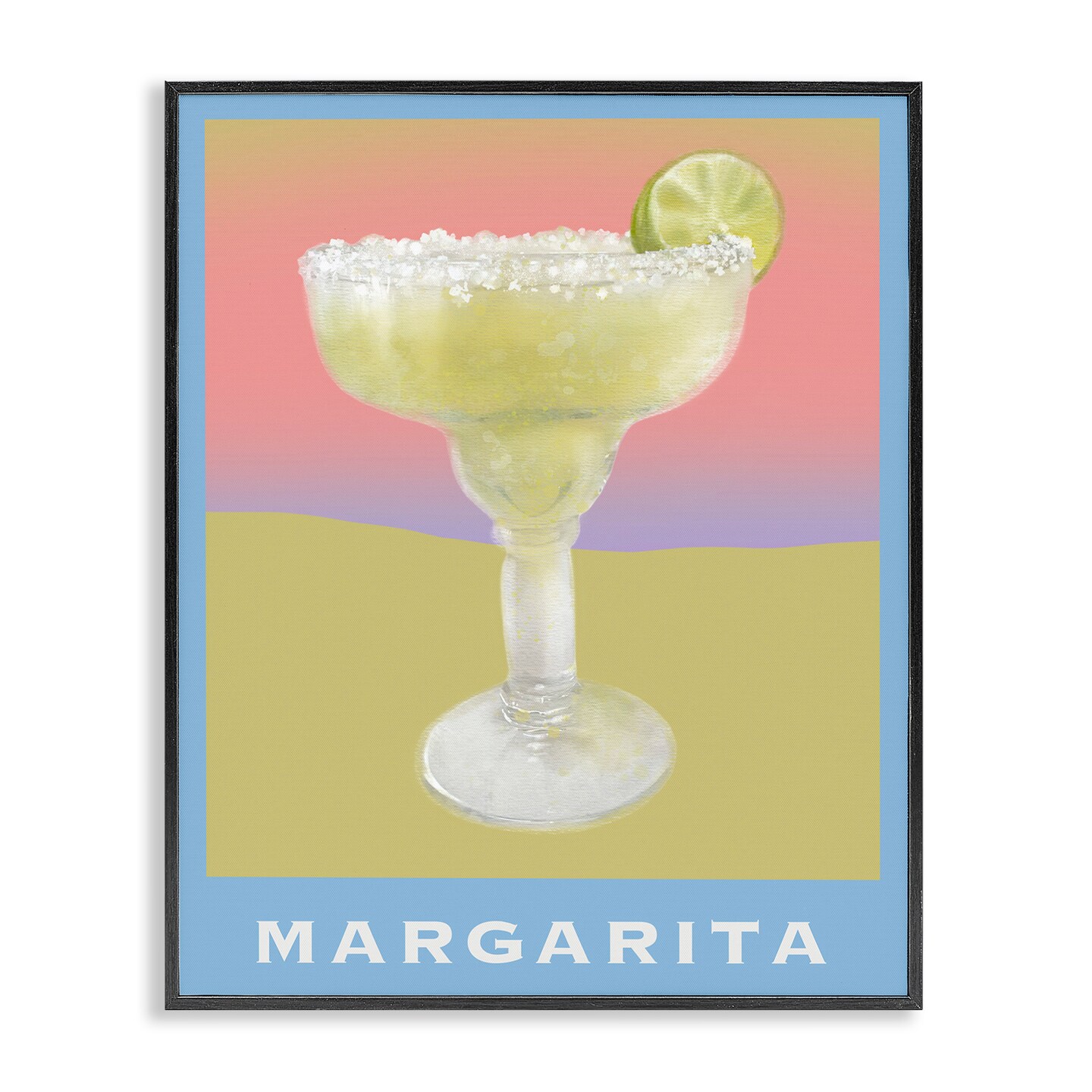 Stupell Industries Margarita over Faded Gradient Framed Giclee Design by Matthew Piotrowicz