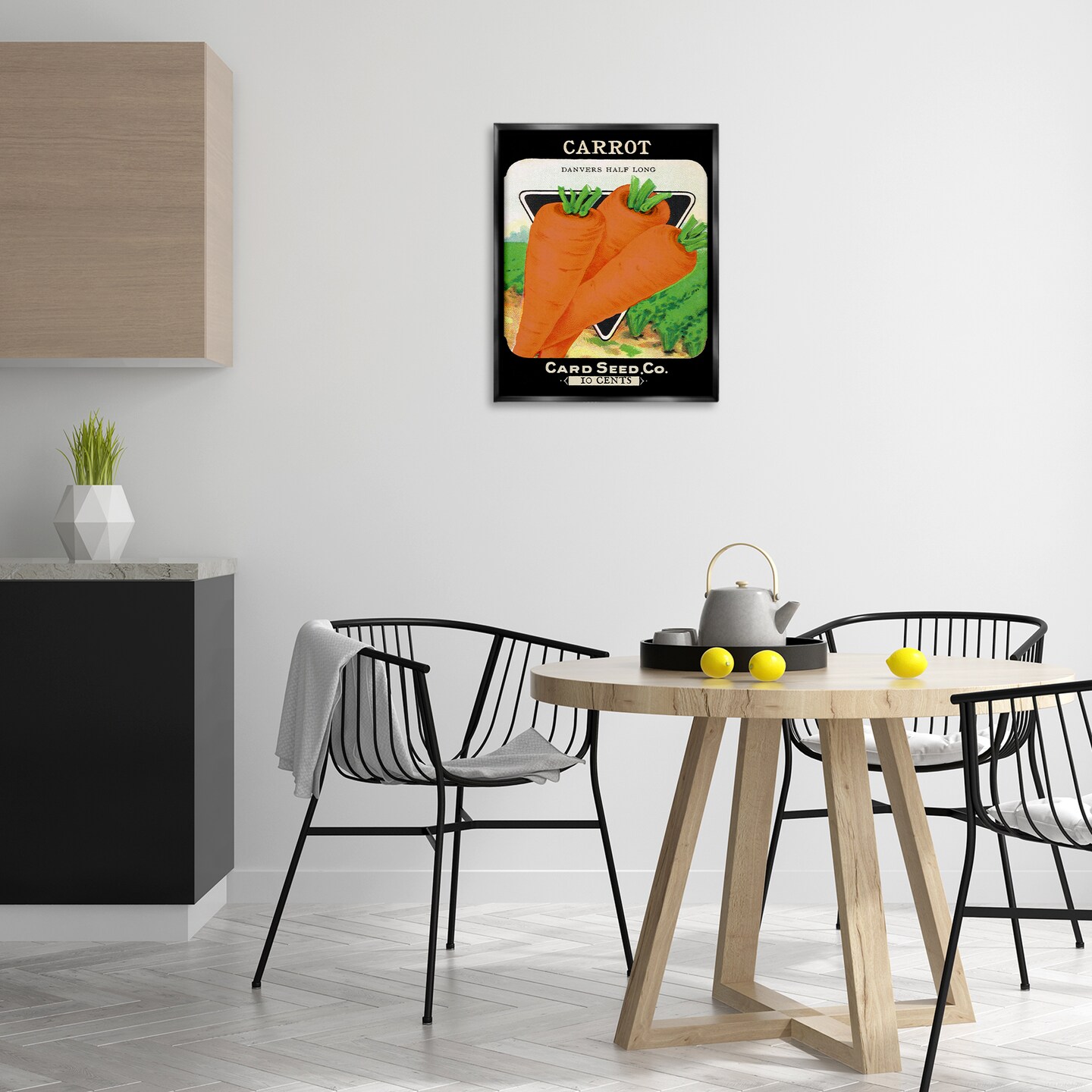 Stupell Industries Vintage Garden Carrots Floating Frame Design by Lil' Rue