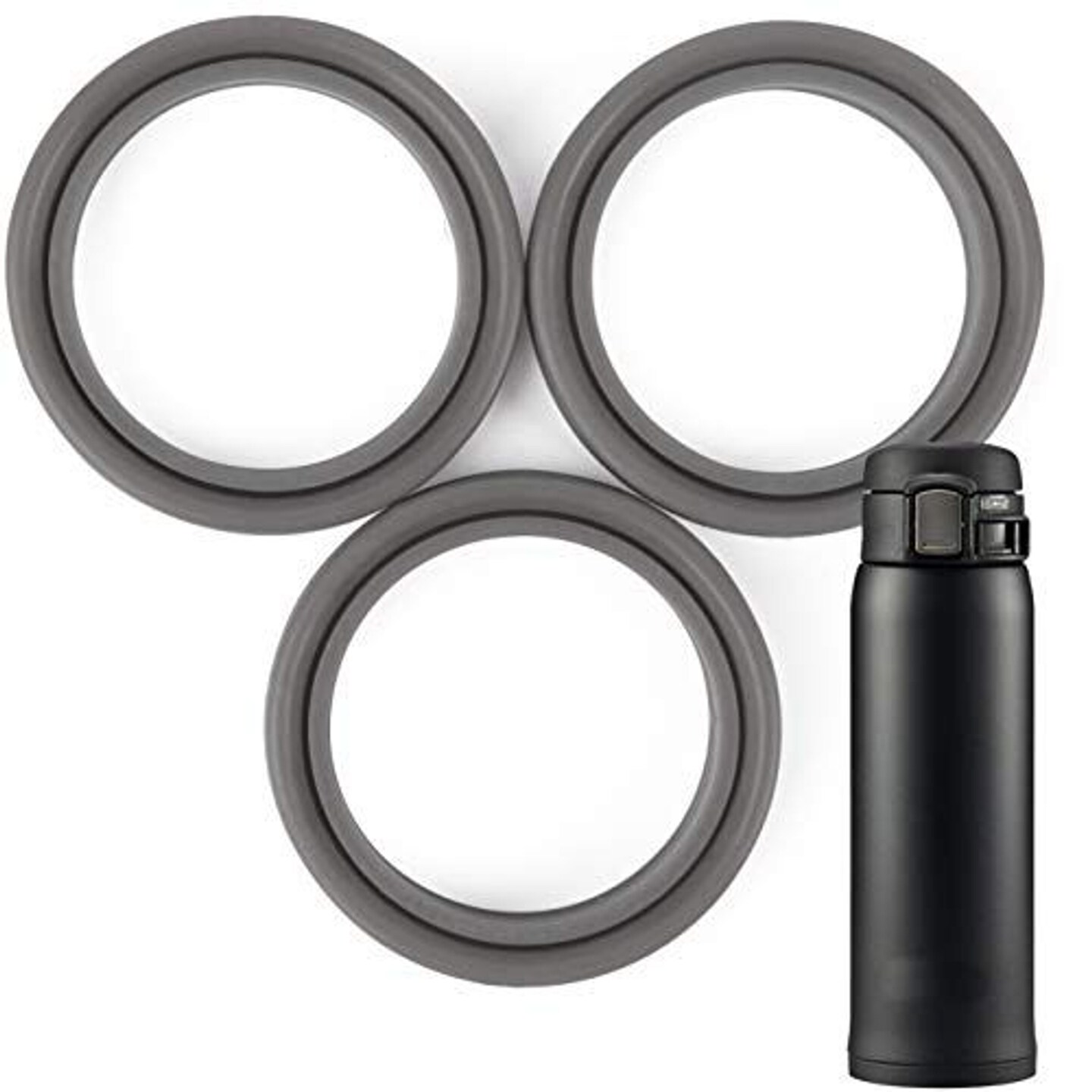 3 Pack Replacement Gaskets compatible with Zojirushi Mug, 20 &#x26; 16 Ounce - BPA/Phthalate/Latex-Free Compatible with SM-SA60-BA SM-SA48-BA by Impresa