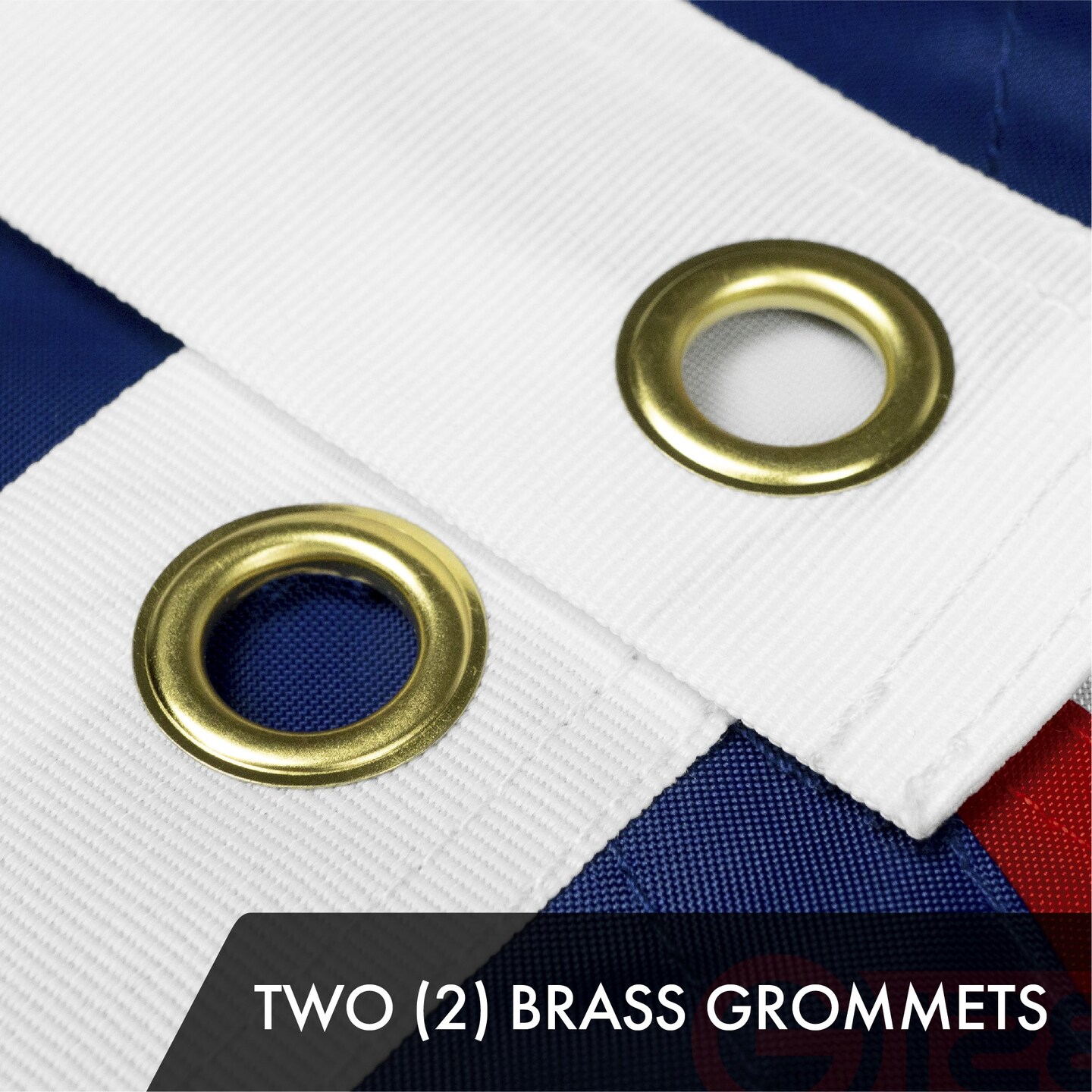 G128 Combo Pack: American USA Flag 2.5x4 Ft &#x26; Ohio OH State Flag 2.5x4 Ft | Both ToughWeave Series Embroidered Polyester, Embroidered Design, Indoor/Outdoor, Brass Grommets