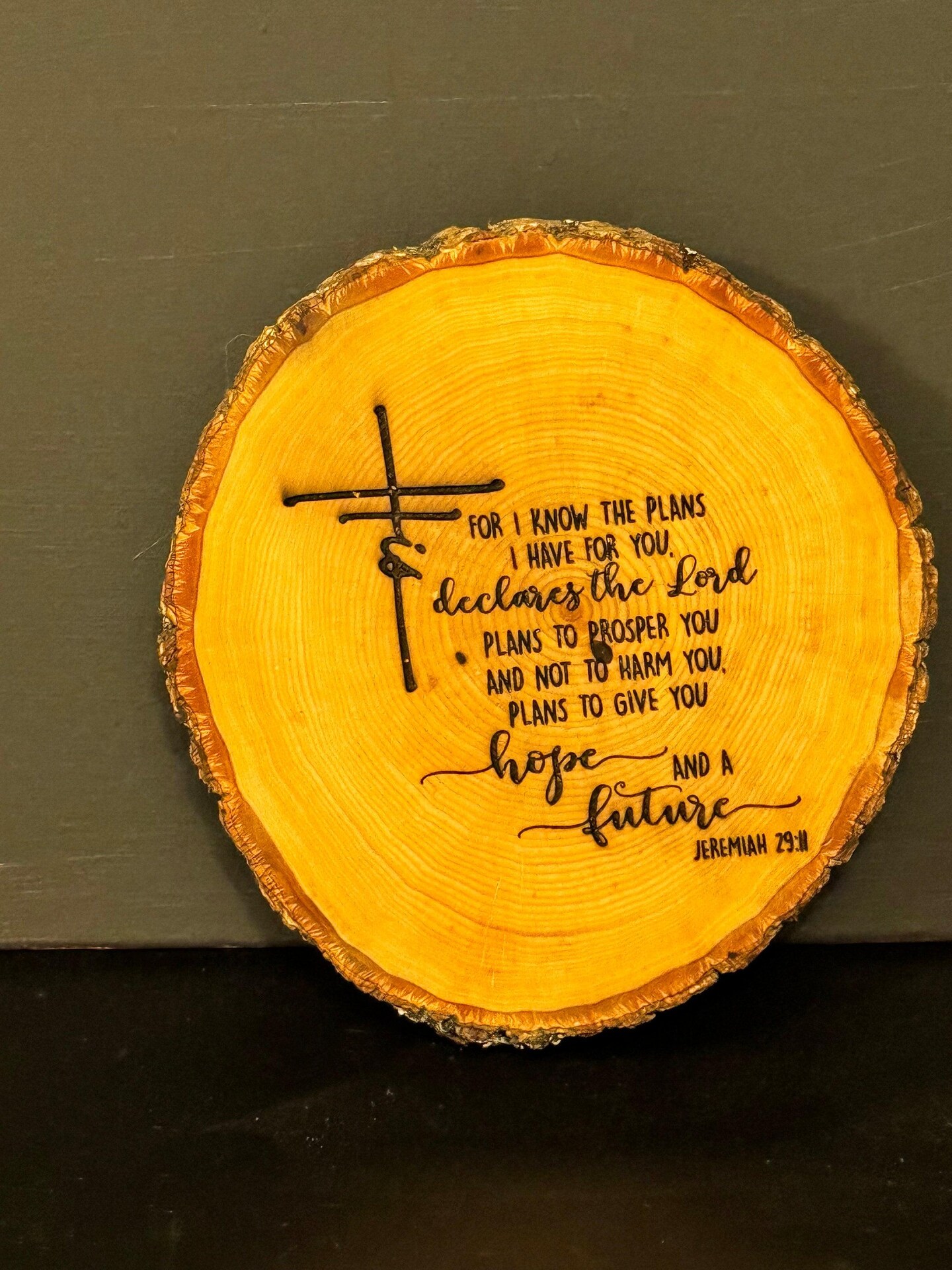 入手困難 ビンテージ記念楯　ヘブライ語 木製壁掛け エンブレム イスラエル海軍 Jeremiah 29:11 Laser Engraved Wooden Plaque Inspirational Bible