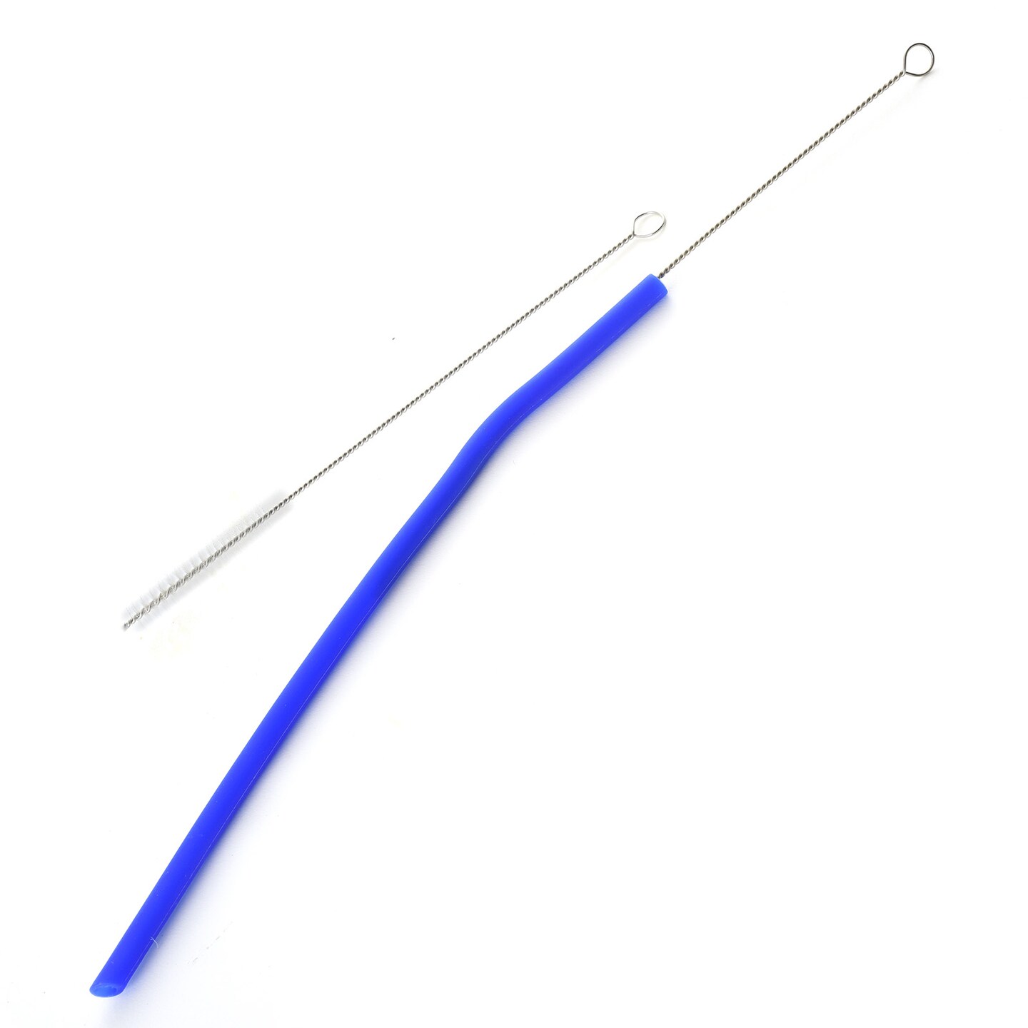 Norpro 9.75-Inch Silicone Reusable Straws with Cleaning Brushes, Assorted Colors, Set of 6