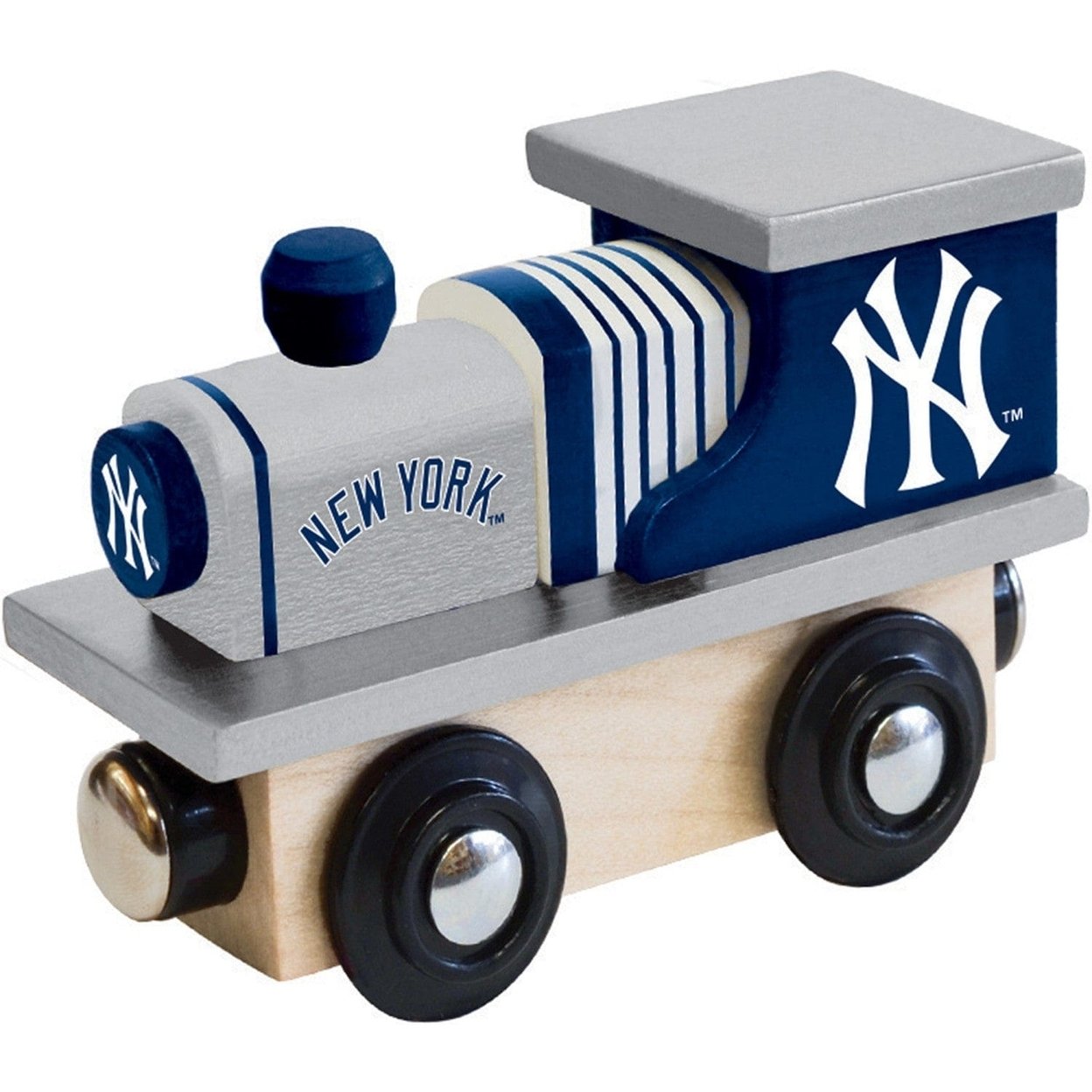 York Yankees Wooden Toy Train Engine Officially Licensed Mlb Kids Gift