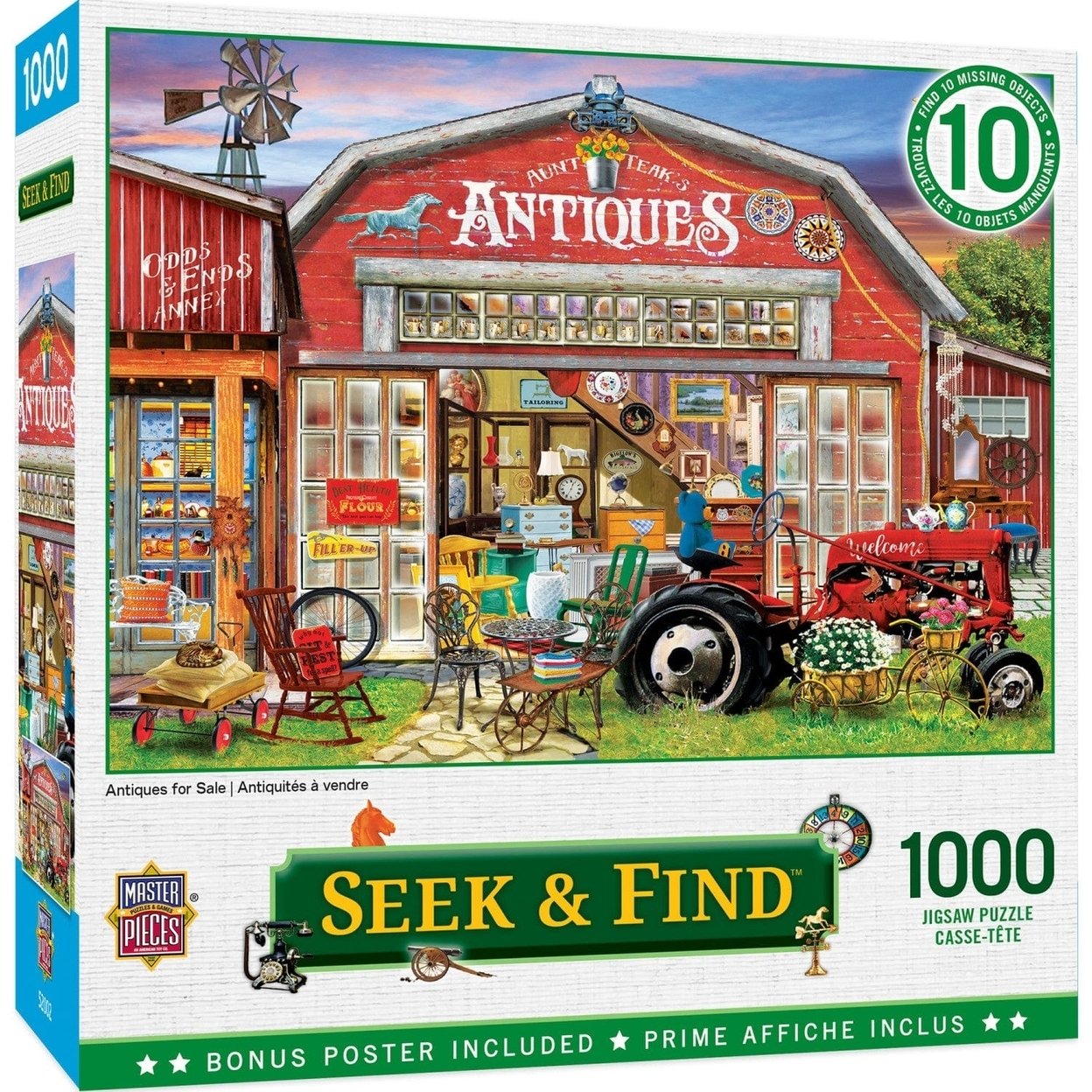 Masterpieces Seek And Find 1000 Piece Jigsaw Puzzle Hidden Treasures Antique Shop