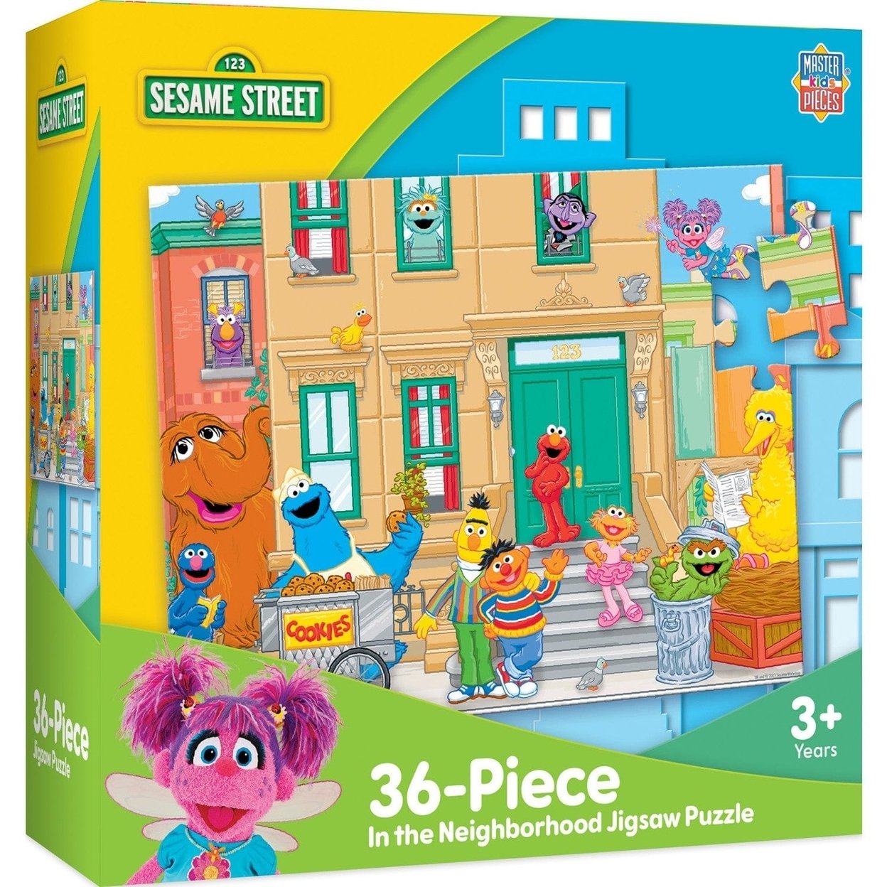 Sesame Street In The Neighborhood 36 Piece Jigsaw Puzzle 15X11.5 Inches Kids Fun