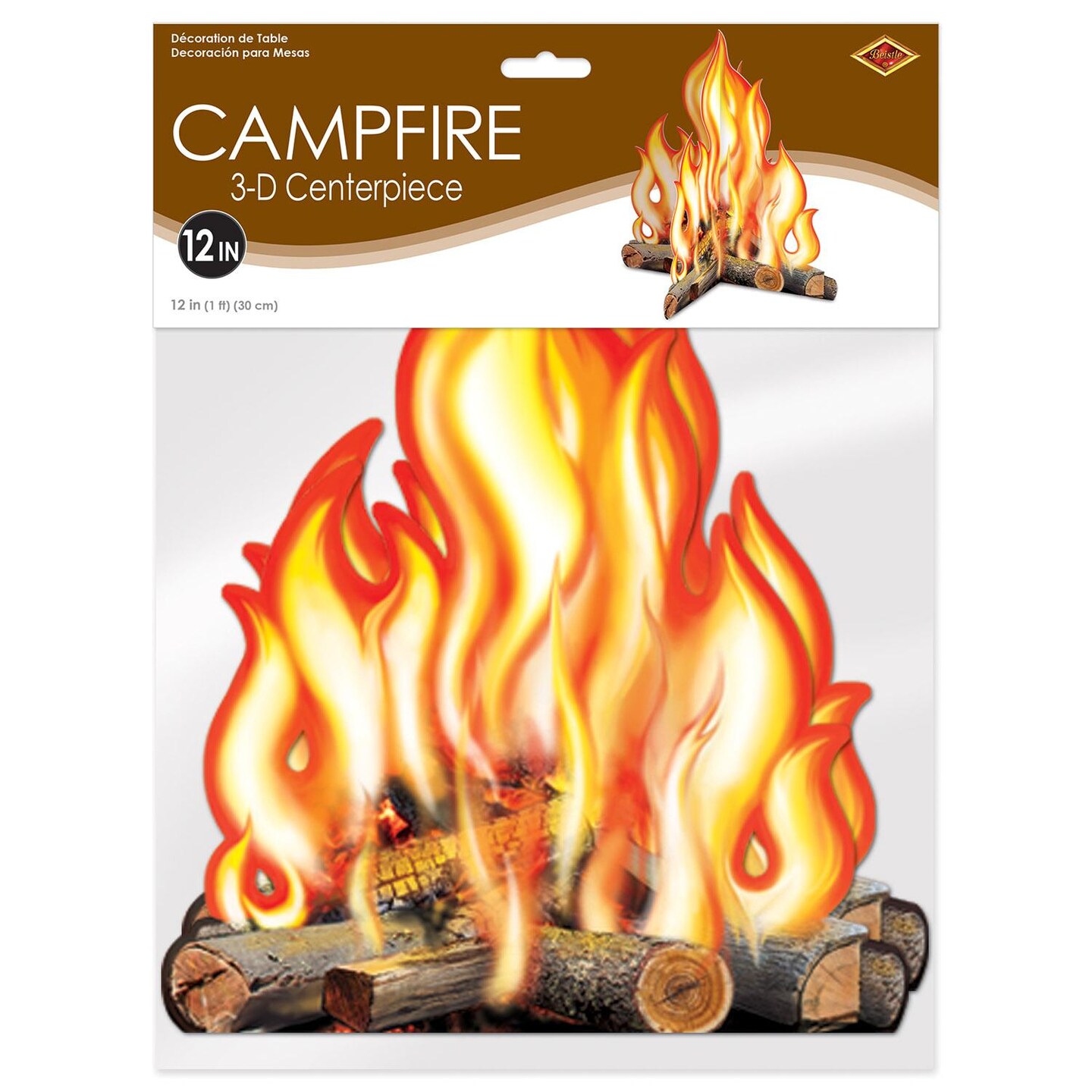 12 Pack Beistle 3-D Campfire Party Centerpiece