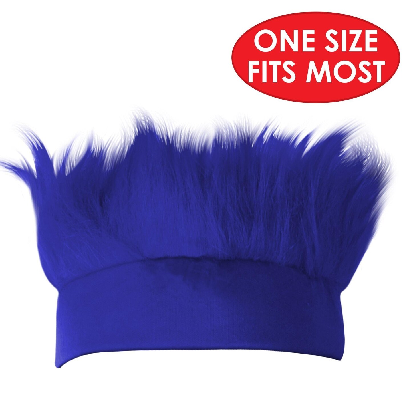 12 Pack Beistle Hairy Party Headband - blue