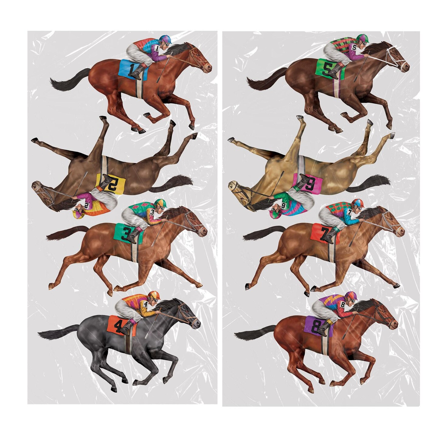 96 Piece Beistle Race Horse Party Props