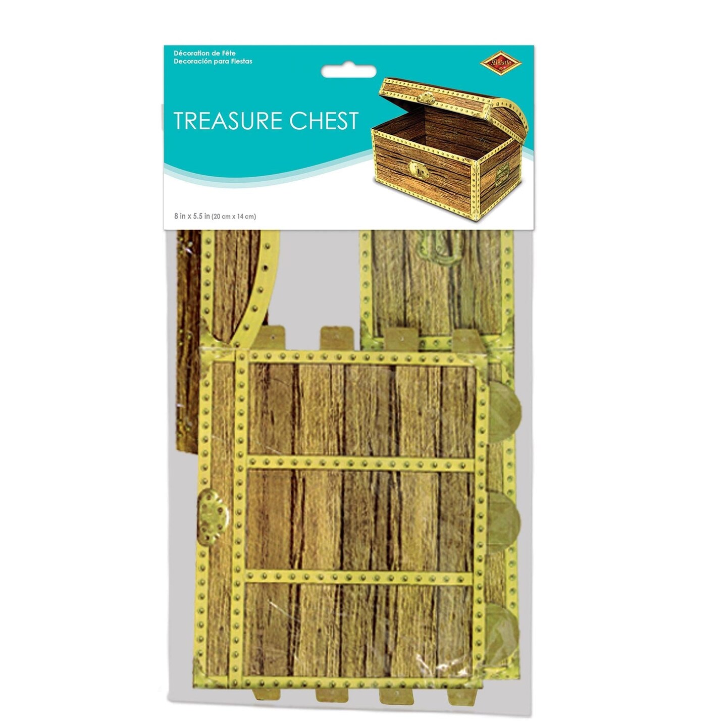 12 Pack Beistle 5.5 Inch-Treasure Chest Party Box