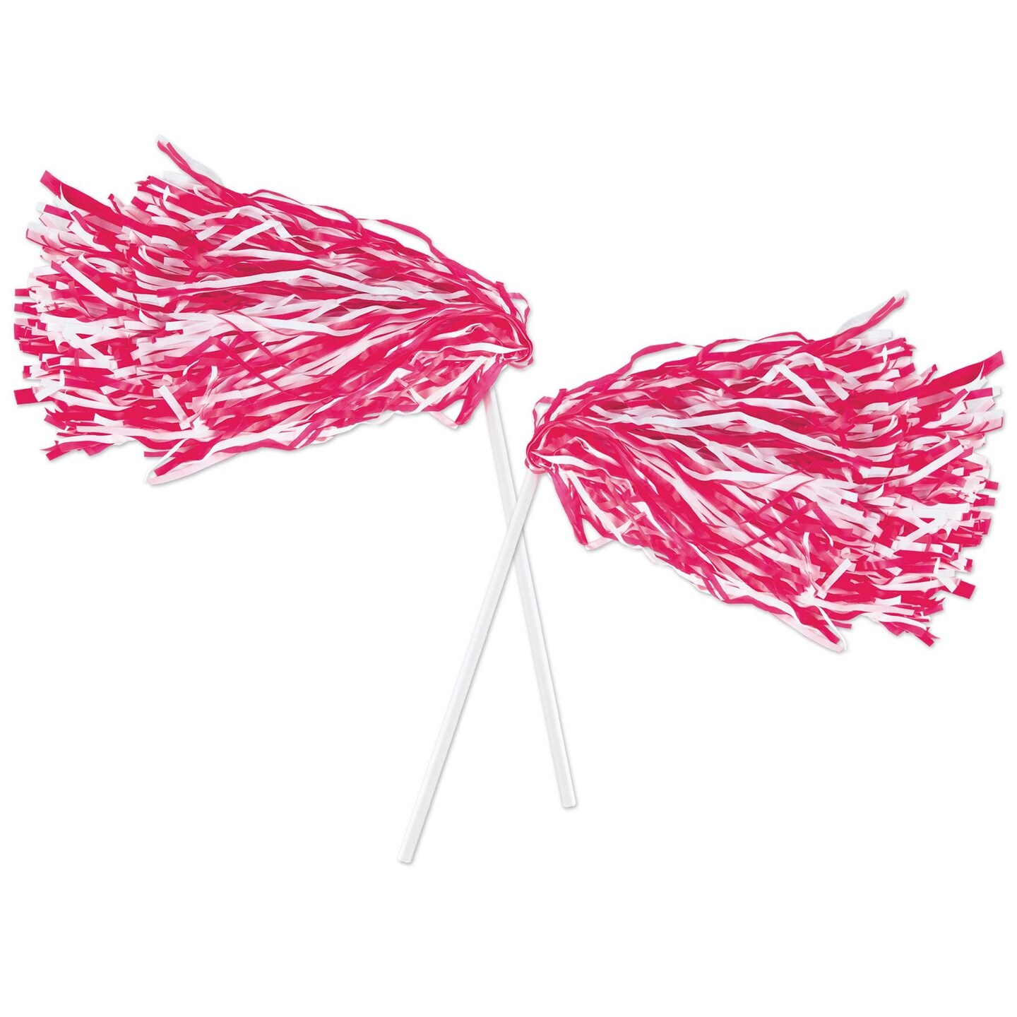 48 Pack Beistle Packaged Pom Poms red/white