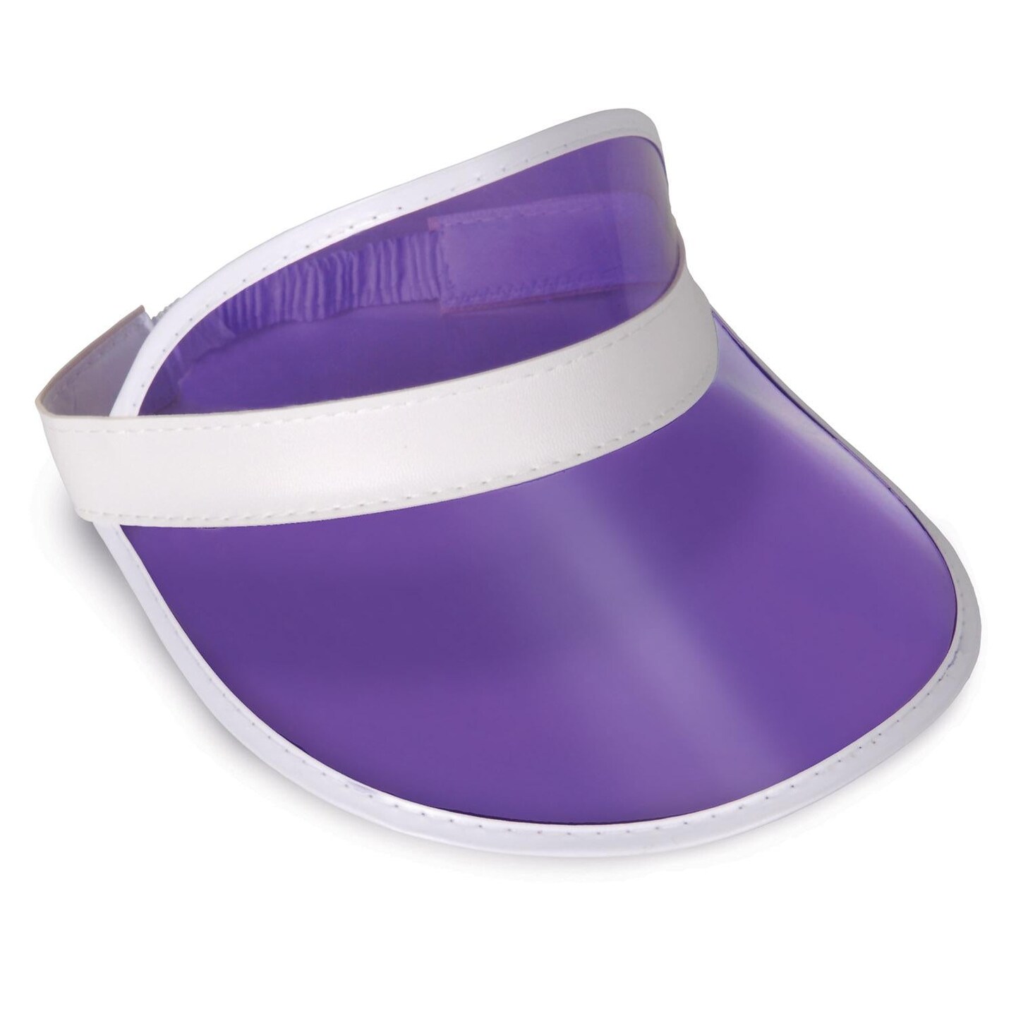 12 Pack Beistle Clear Purple Plastic Dealer&#x27;s Visor