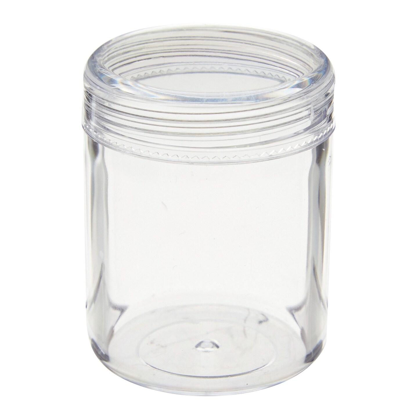 35-Pack 1.2 oz Clear Plastic Jars with Lids for Beads, Beauty Products - Small Empty Containers for Slime Supplies and Ingredients