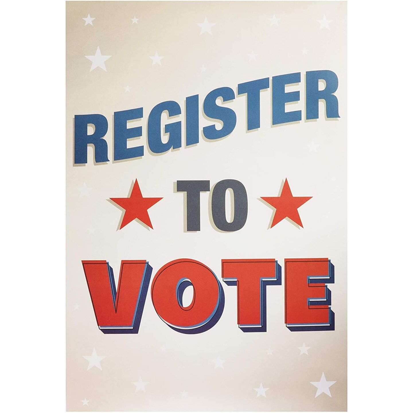 Juvale 10-Pack Go Vote Patriotic Election Day Posters, 13 x 19 in, Red, White and Blue Patriotic Decorations for 2024 Campaign, Voter Awareness, Labor and Veterans Day
