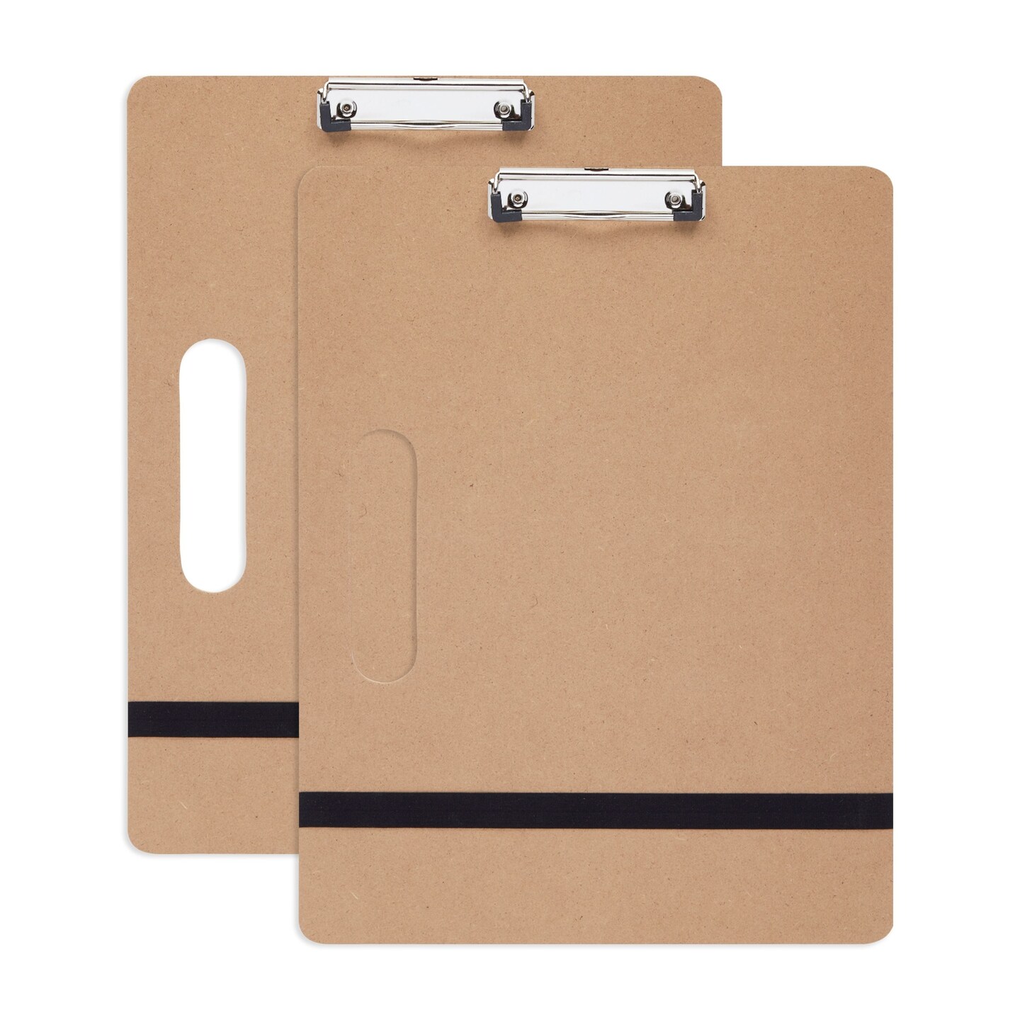 2-Pack Artist&#x27;s Drawing Sketch Boards, Large Art Clipboards with Left-Side Handle Holes and Paper Retaining Rubber Bands, Portable Drafting Boards for Home, Office, Studio, and Field (13x17 in)