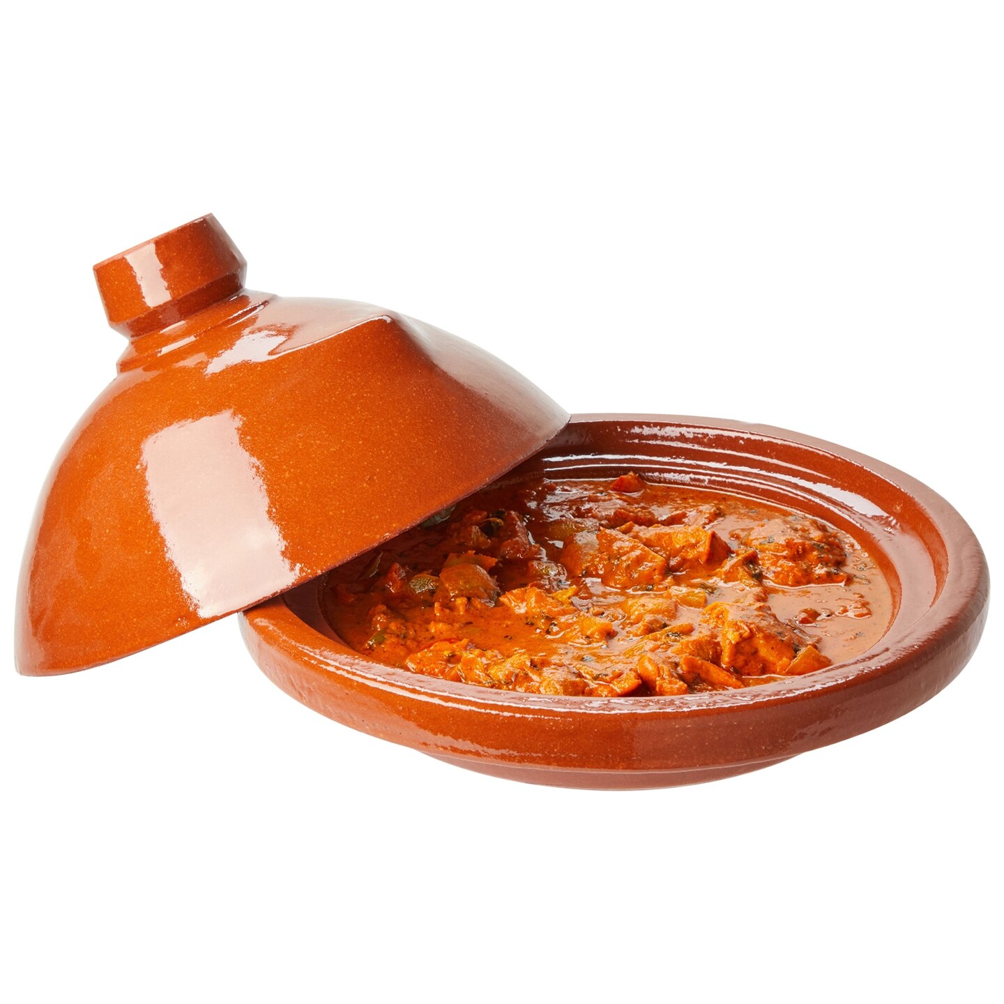 Moroccan Tagine Clay Cooking Pot with Lid for Meat, Stew, Casserole  (12 in)