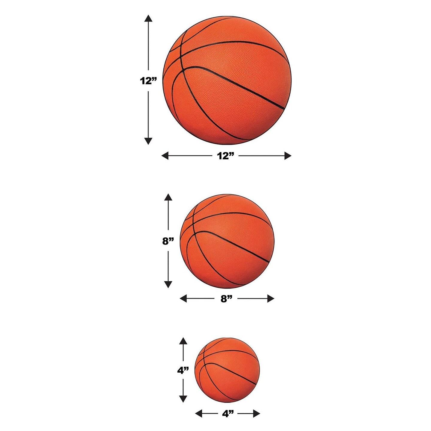 Beistle Basketball Party Cutouts (240 per Case)