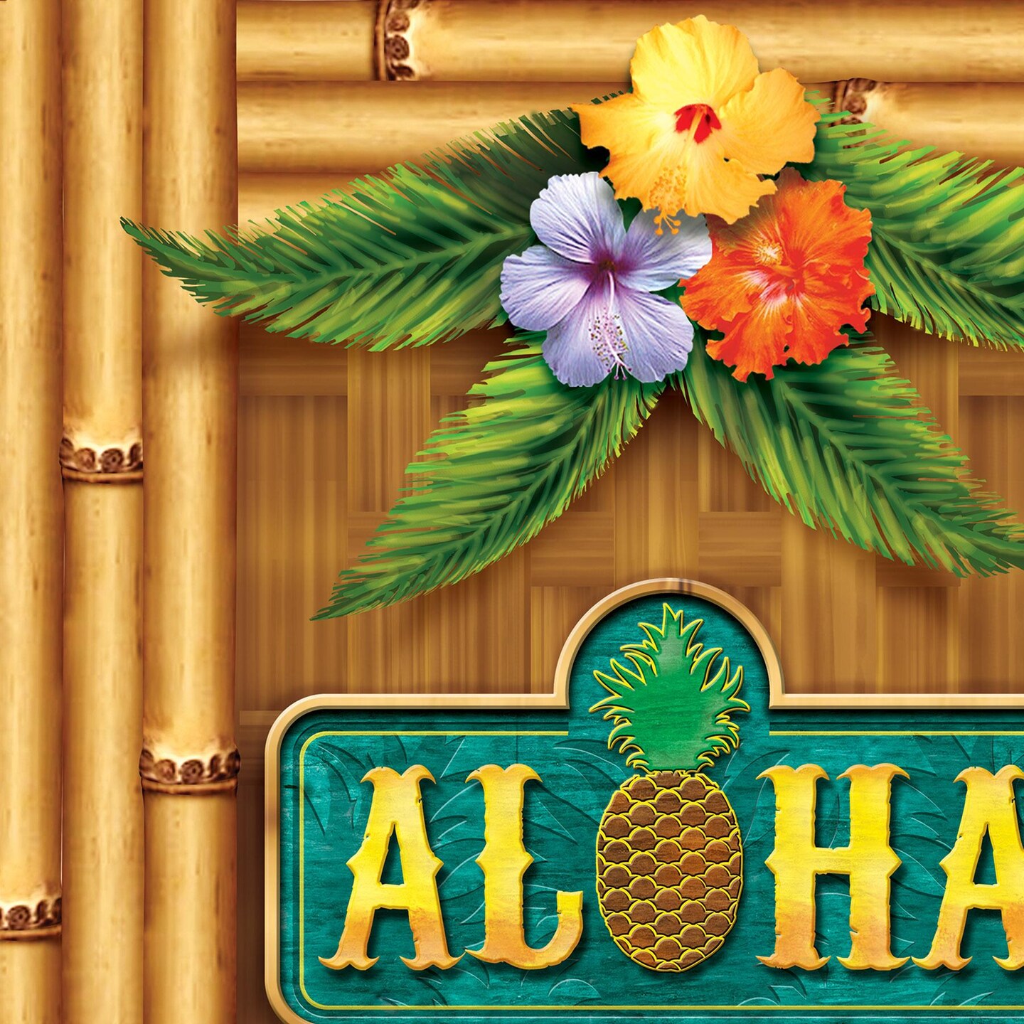 12 Pack Beistle Luau Party Aloha Door Cover