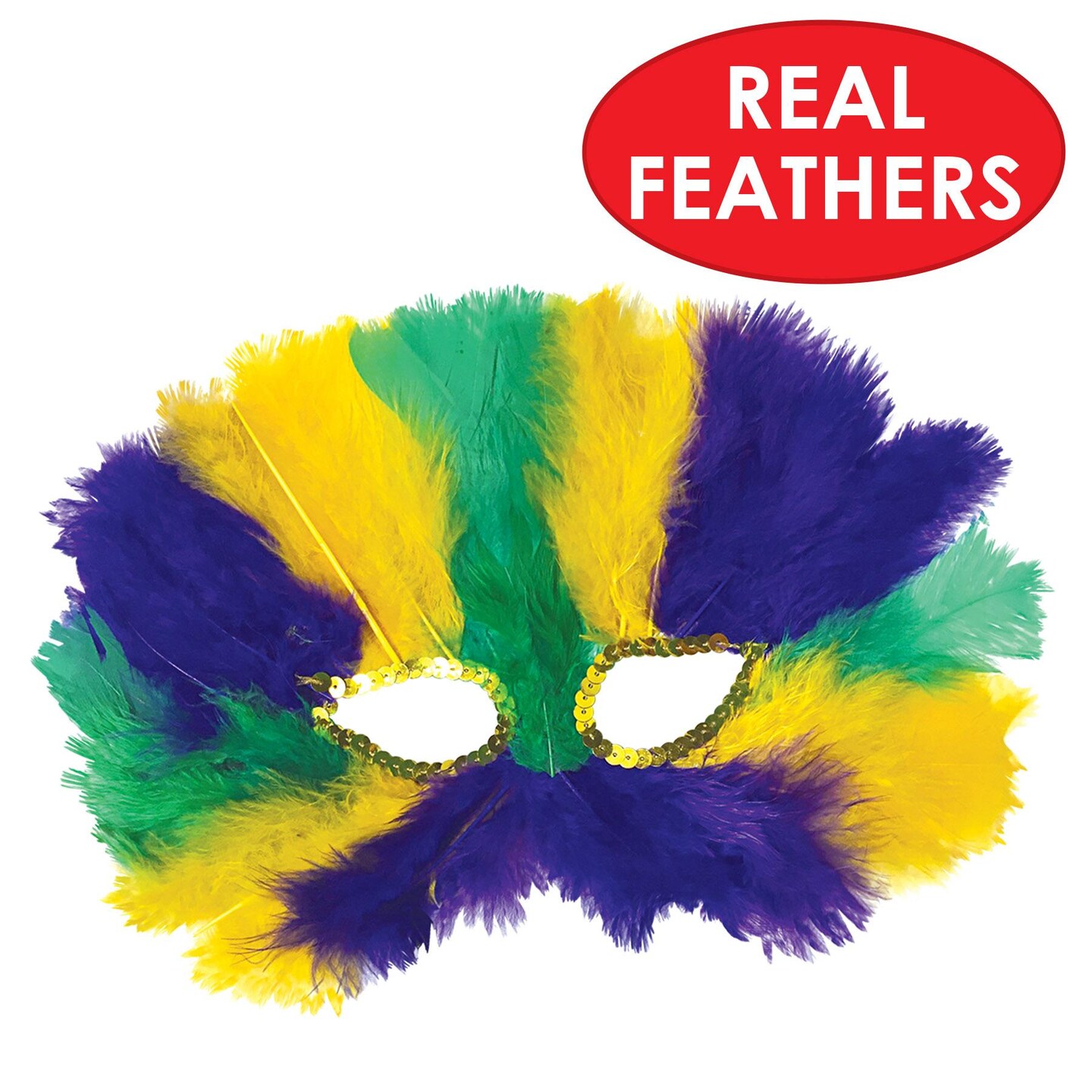 Beistle Bulk Mardi Gras Masks - 12 Pack