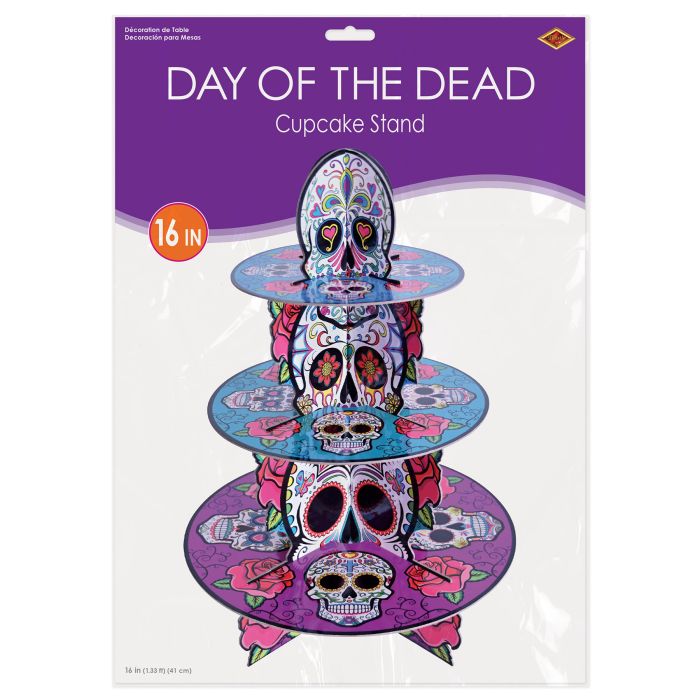 12 Pack Beistle Day Of The Dead Cupcake Stand