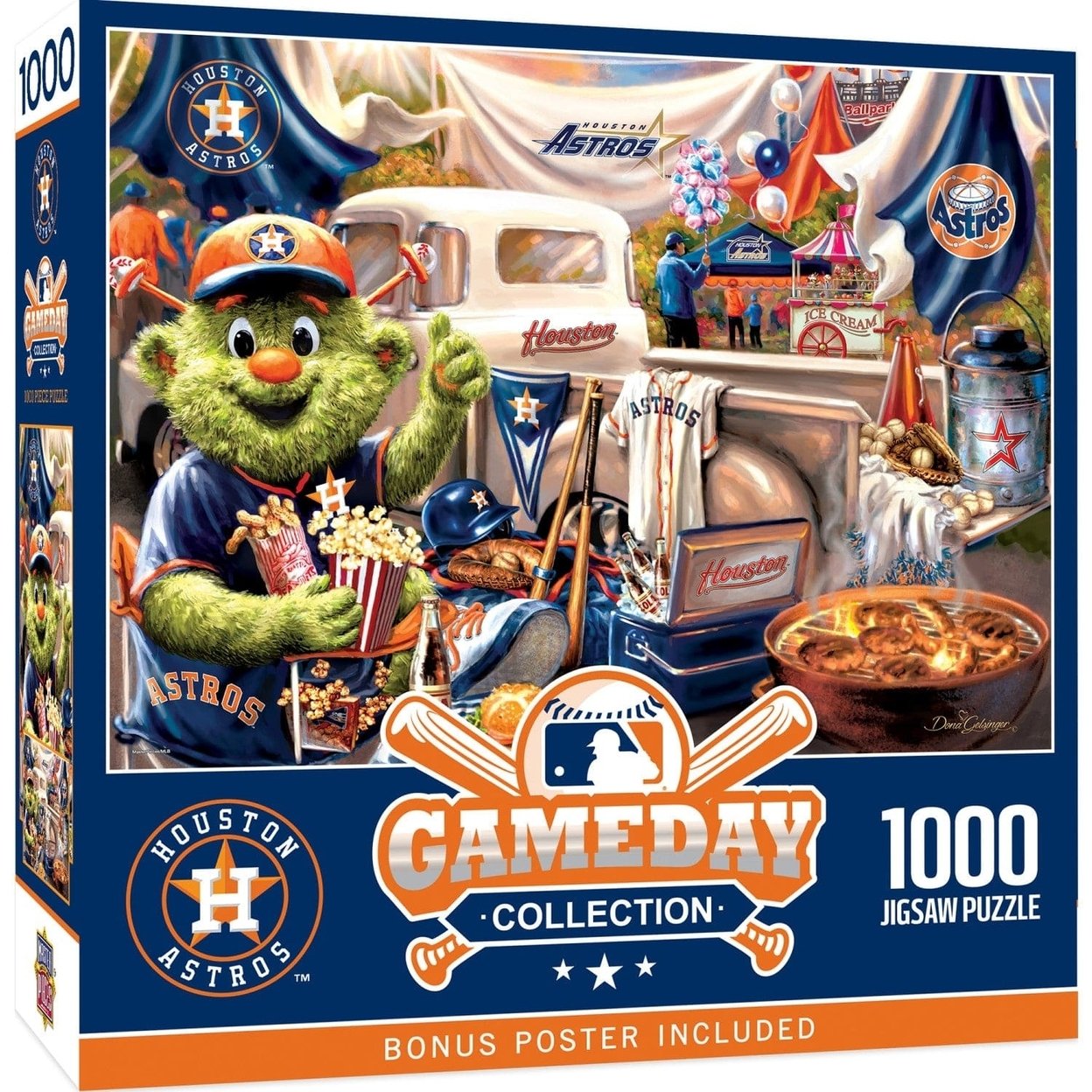 Houston Astros 1000 Piece Jigsaw Puzzle Eco-Friendly Recycled Material