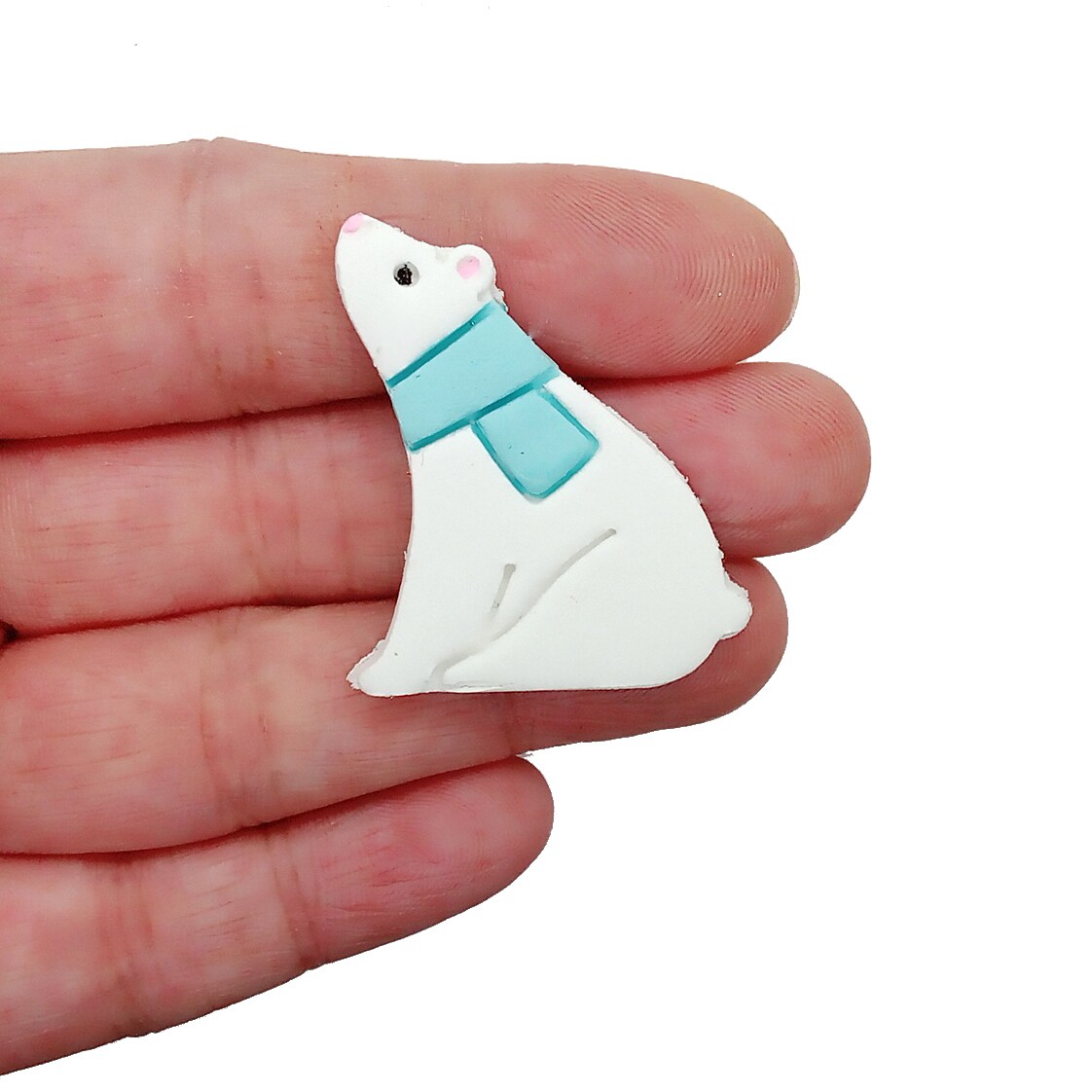 Polar Bear with Scarf Clay Cutter, Cute Winter Shape, Adorabilities