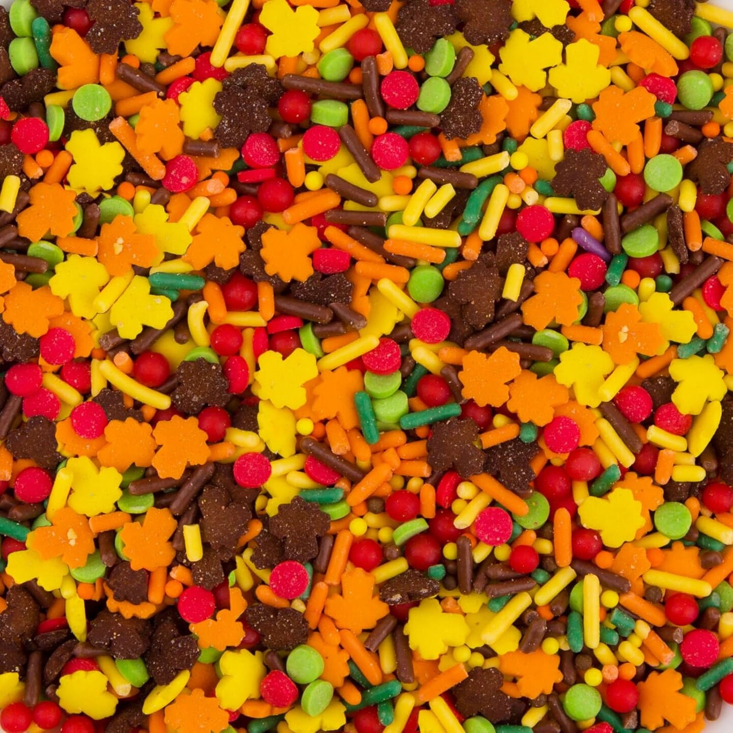 Thanksgiving Autumn Sprinkles Edible Maple Leaves Fall Confetti (Autumn Thanksgiving Sprinkles)