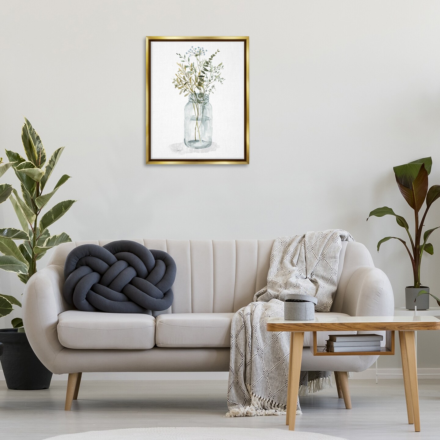 Stupell Industries Wild Country Herb Jar Floating Frame By Livi Finn