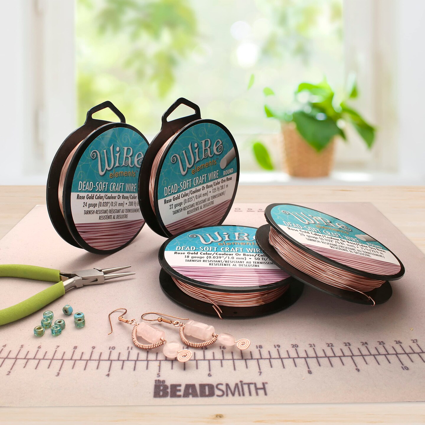 The Beadsmith Wire Elements Craft Wire – Tarnish Resistant, Soft Temper, Round