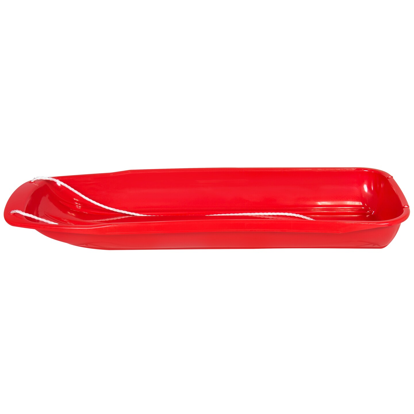 Best Choice Products 48in Kids Outdoor Plastic Sport Toboggan Winter Snow Sled Board Toy w/ Pull Rope