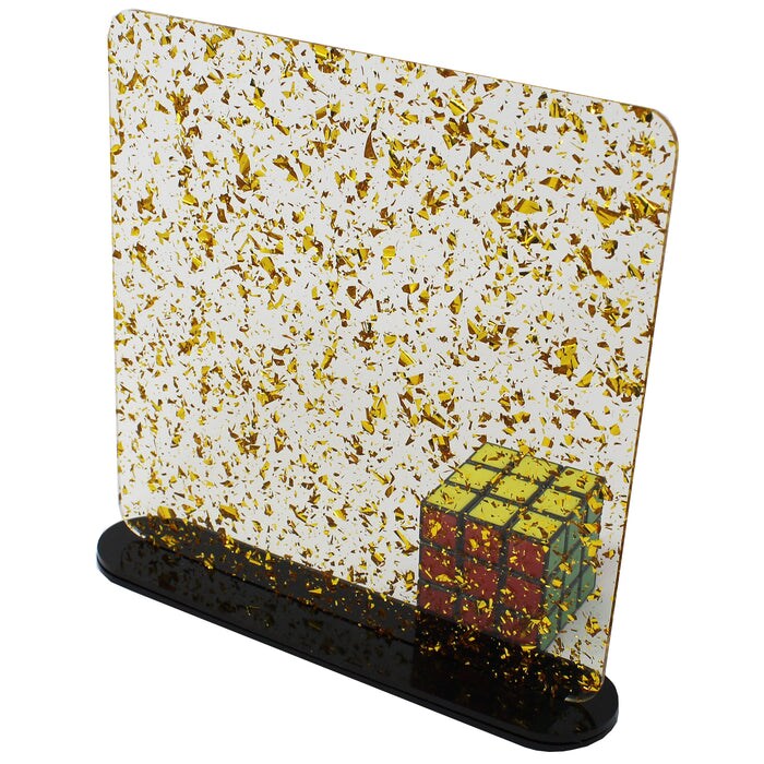 Glitz Acrylic 2.6mm (1/8th Inch), 12x19 inch | CO2 Laser & CO2 Glowforge Ready, Special Pattern Cast Acrylics, Craft Closet Brand