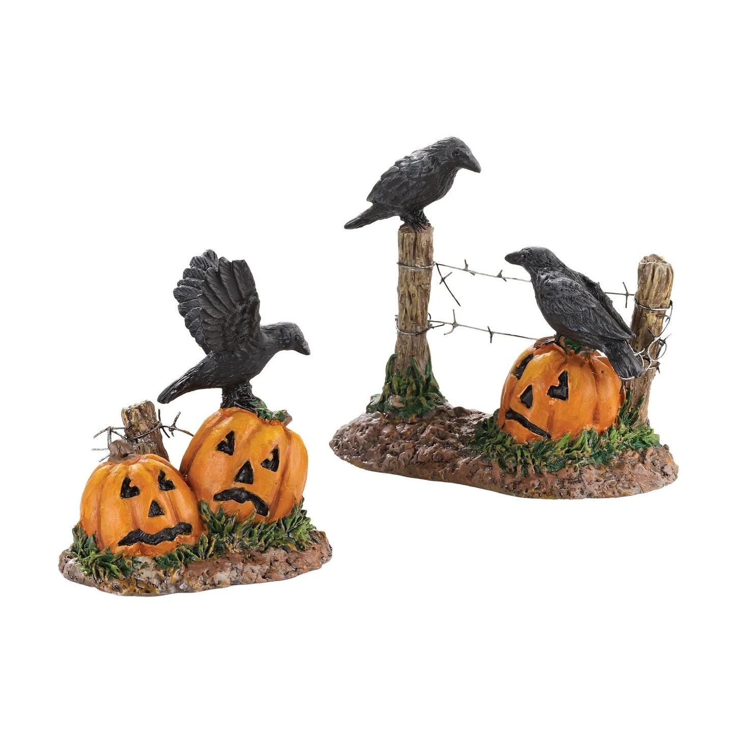 Village Halloween Ravens - Set of 2 - 4030786