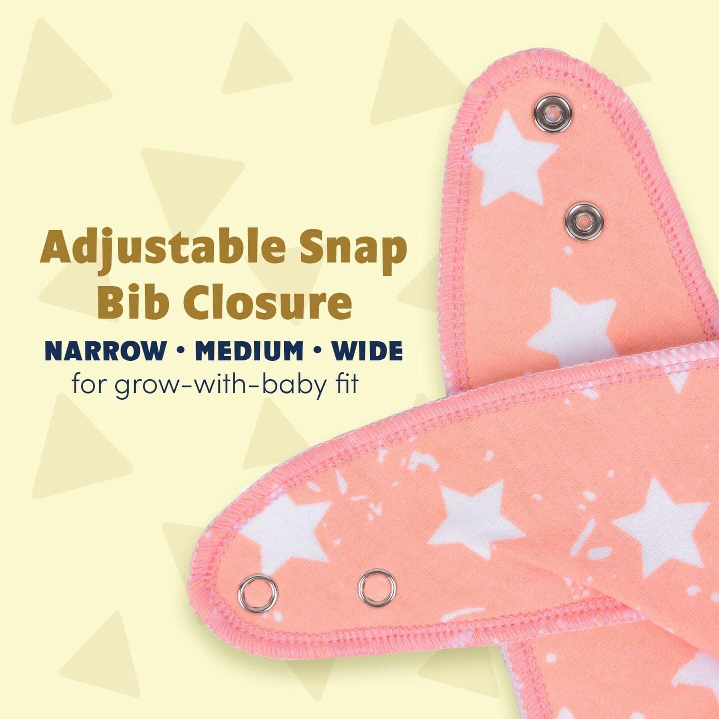 Dodo Babies Bandana Drool Bib Set &#x2013; Four 100% Cotton Bibs with Soft Polyester Lining, 2 Pacifier Clips, Binky Case, Pink Gift Bag for Baby Girl or Boy Shower &#x2013; Adjustable Snap Fit for 3-24 Months