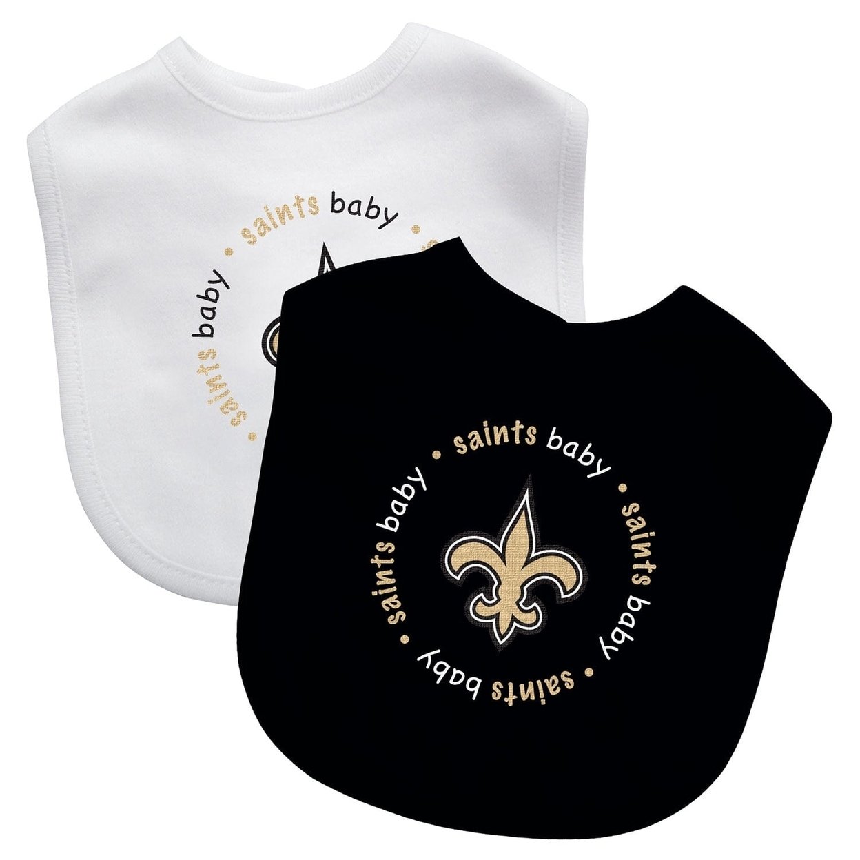 Orleans Saints Bibs 2-Pack Cotton Infant Baby Fan Apparel Nfl