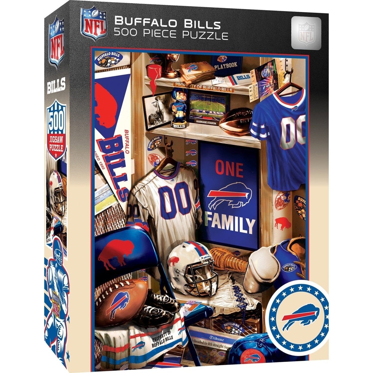 Buffalo Bills Locker Room 500 Piece Jigsaw Puzzle Masterpieces Sports Puzzle