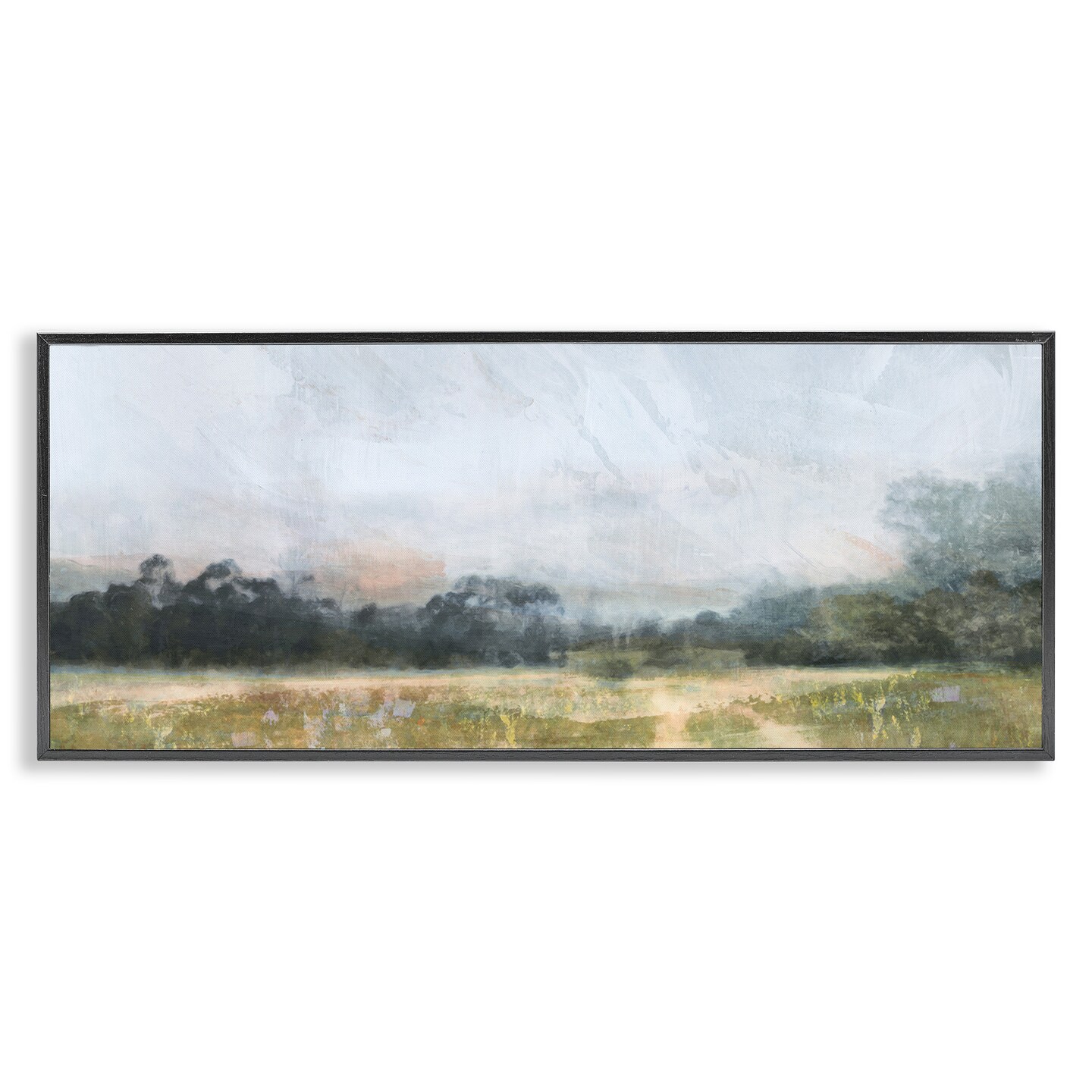 Stupell Industries Rural Field Abstract Landscape Framed Giclee Art