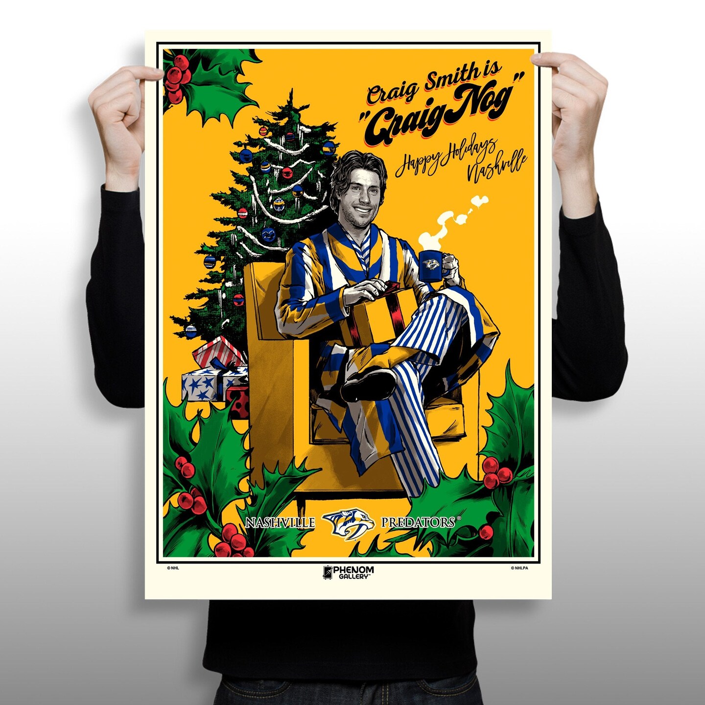 Phenom Gallery Nashville Predators Craig Smith &#x22;Craig Nog&#x22; Serigraph (Printer Proof)