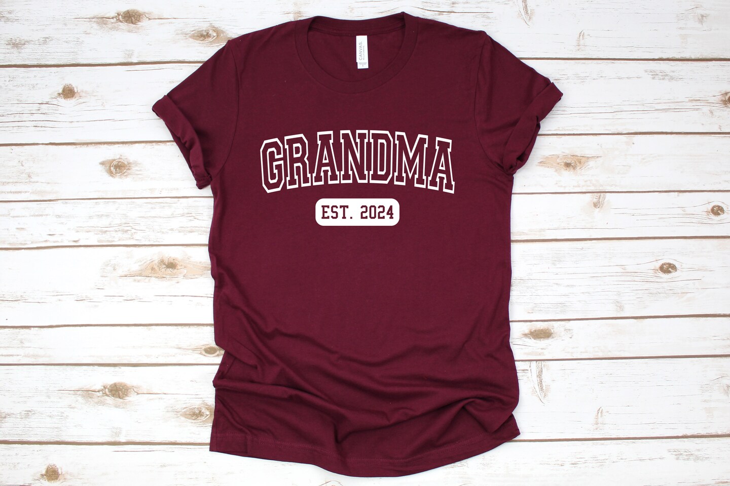 Custom Grandma Shirt, Grandma Est Custom Date, Grandma Gift, Grandma Tee, New Grandma T-Shirt, Gift for Grandma product 4