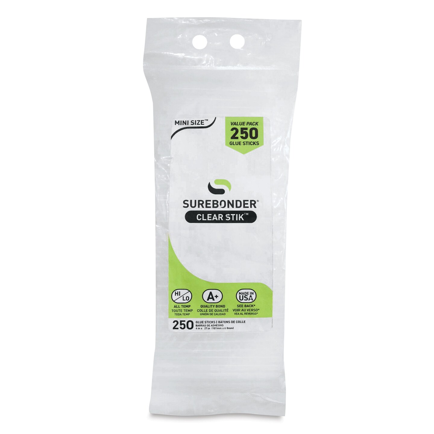 Glue Sticks for Mini-Trigger Guns - 5/16&#x22; x 4&#x22;, Pkg of 250