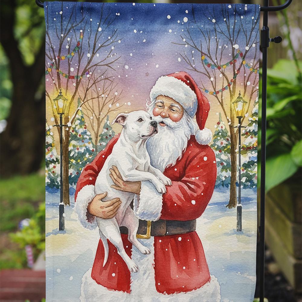 Edge Collection - Multicolor - Santa Holiday Outdoor Sleeve Flag - 1 Piece